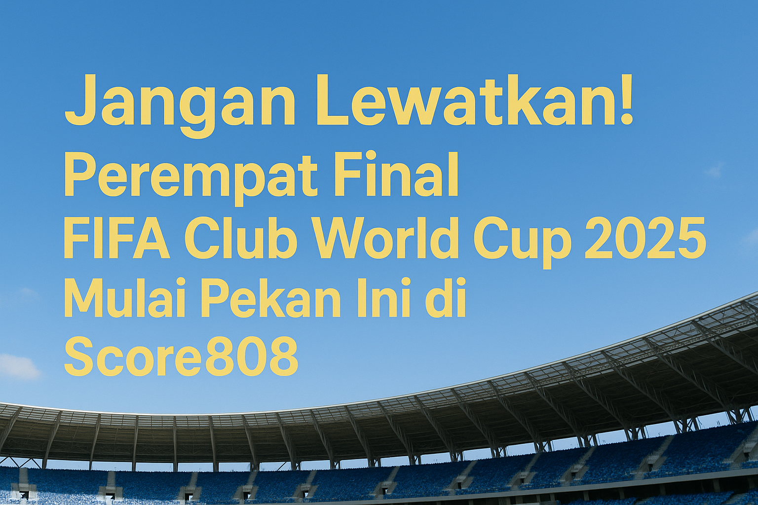 Jangan Lewatkan! Perempat Final FIFA Club World Cup 2025 Mulai Pekan Ini di Score808
