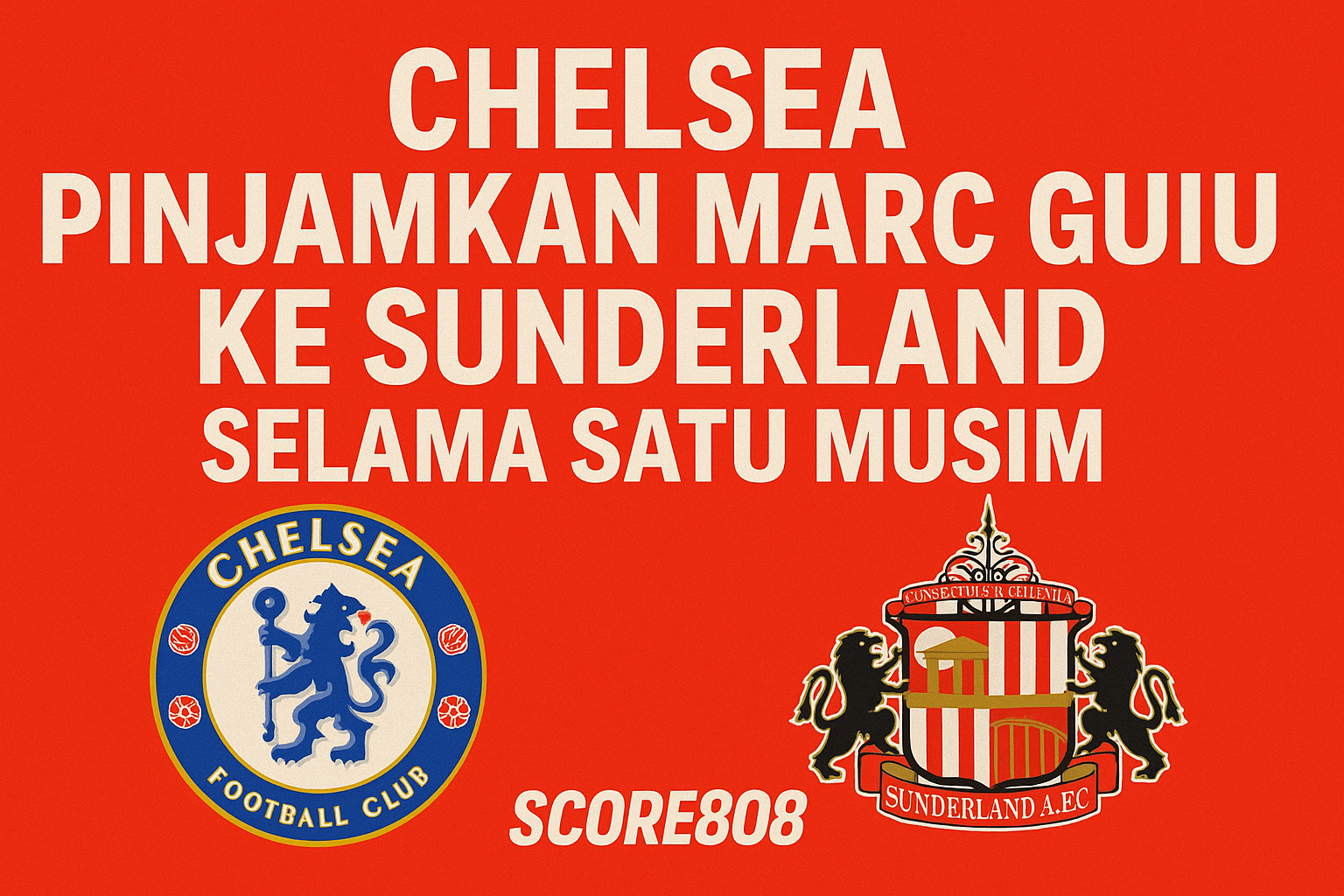 Breaking Transfer: Marc Guiu Dipinjamkan Chelsea ke Sunderland 2025/2026 – Score808