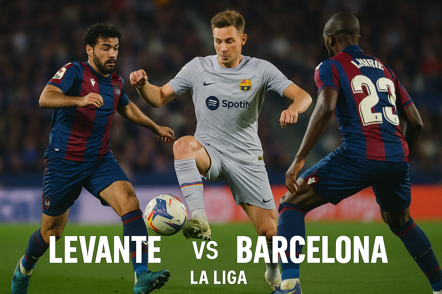 Nonton Gratis Levante vs Barcelona La Liga 02.30 WIB Lewat Score808 - Menjadi Pengalaman Menonton Liga Spanyol Tanpa Biaya