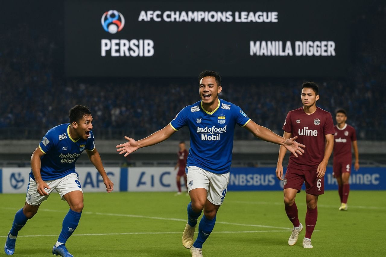 Persib Bandung Sukses Singkirkan Manila Digger 2-1 di Kualifikasi ACL 2 – Score808 Perjuangan Epik dan Strategi Jitu yang Membawa Kemenangan