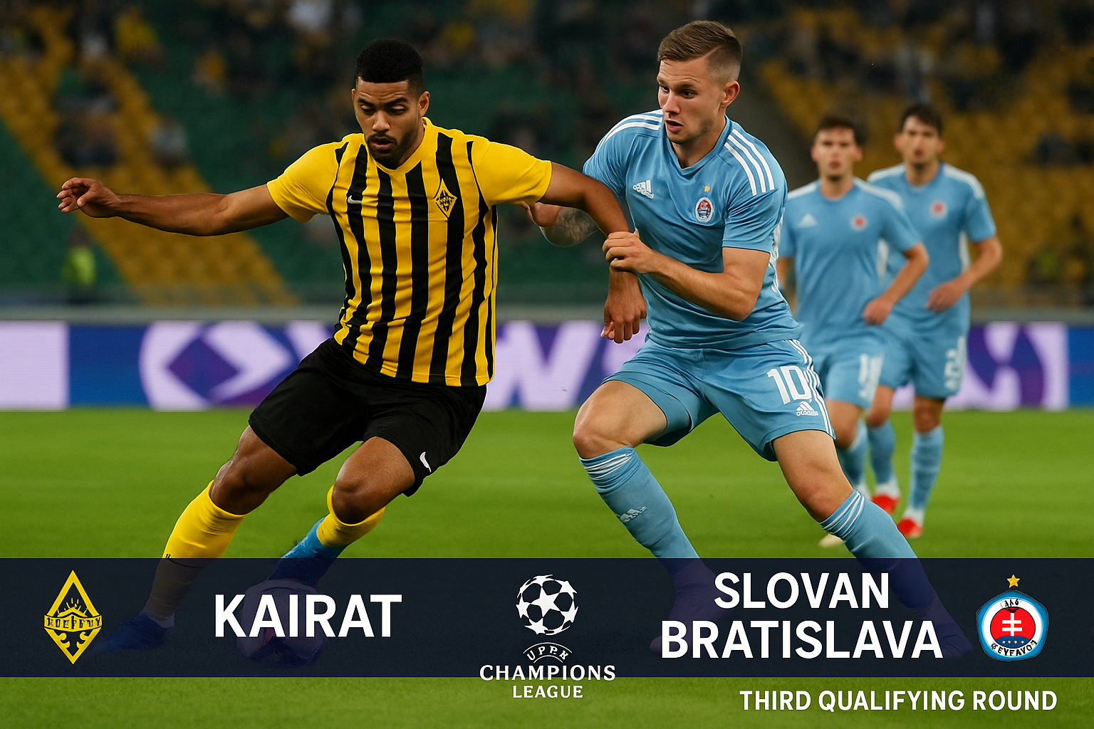 Score808Score808 Update: Kairat vs Slovan Bratislava 22.00 WIB – Babak Kualifikasi Ketiga Liga Champions UEFA Dimulai! Update : Kairat vs Slovan Bratislava 22.00 WIB – Babak Kualifikasi Liga Champions UEFA!