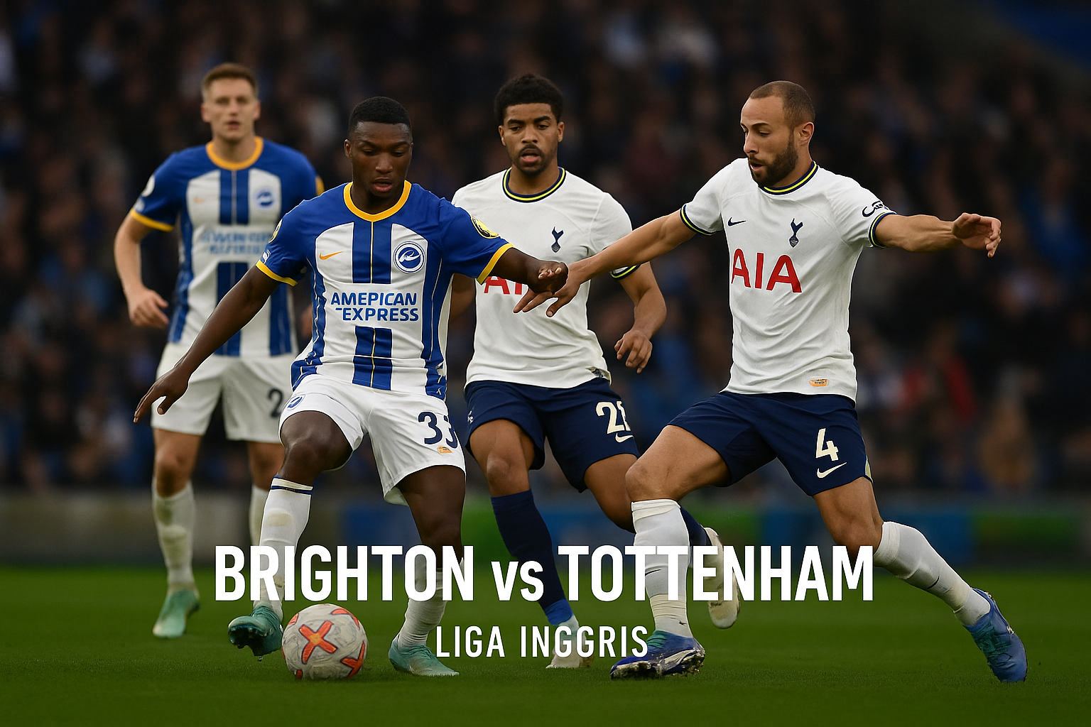 Brighton vs Tottenham malam ini 21.00 WIB bisa diakses streaming Liga Inggris lewat Score808 - Prediksi Seru dan Taktik Menarik dalam Duel Kantong Emas