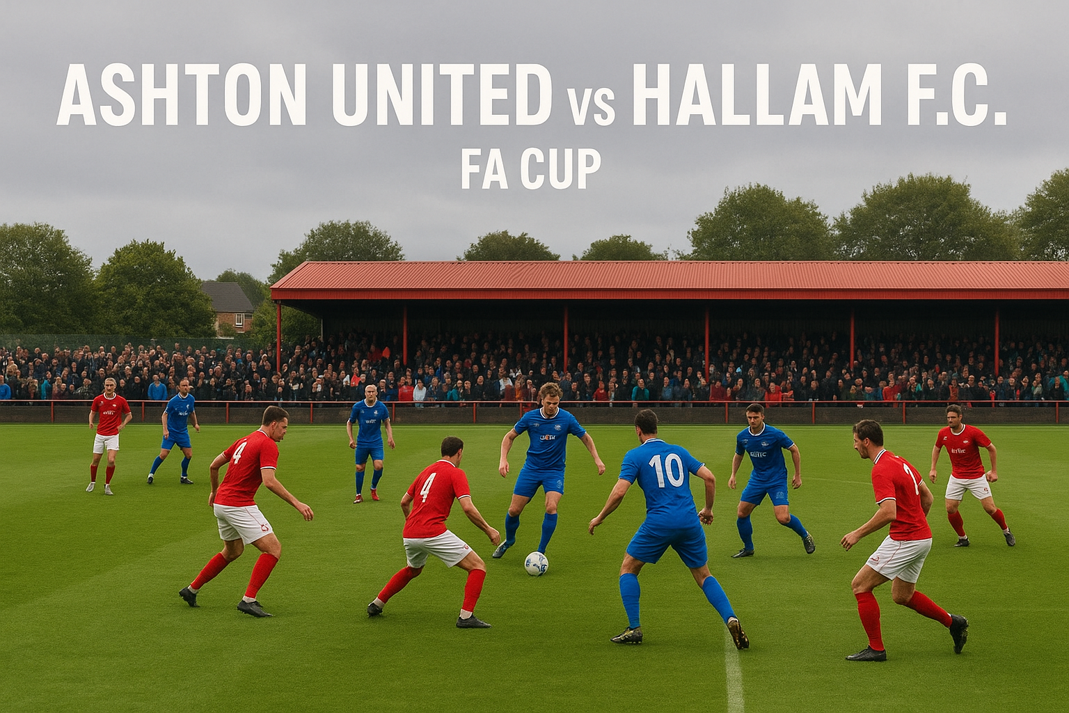 Live match score808 Piala FA Ashton United vs Hallam F.C. dini hari ini pukul 01.45 WIB