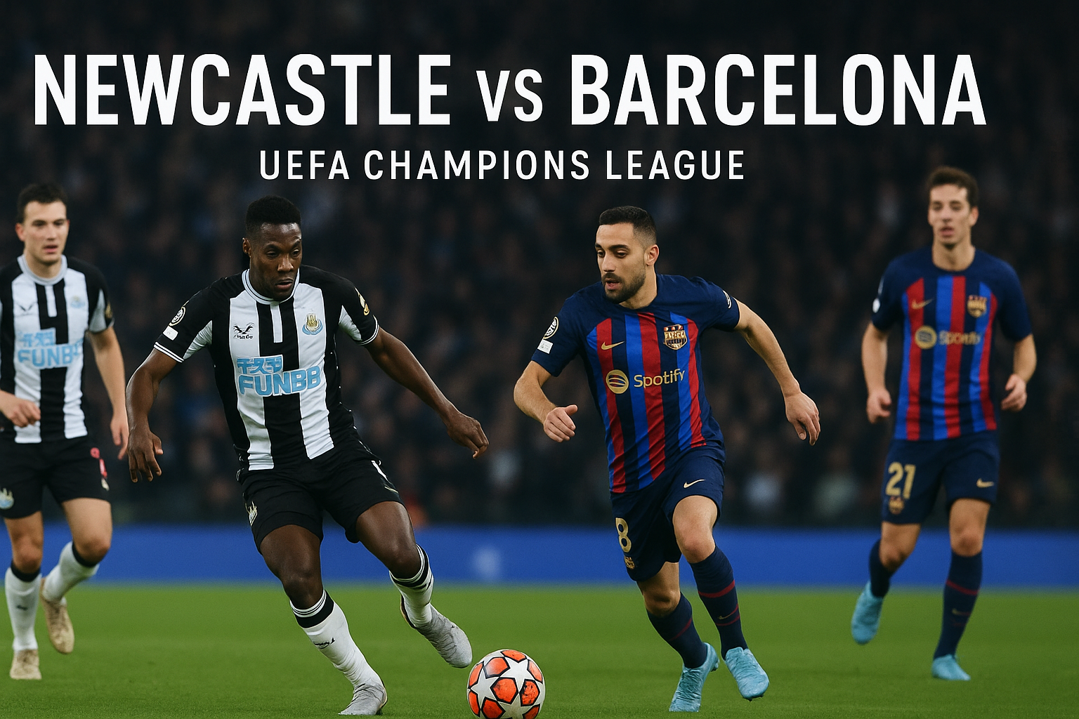 Nonton Online Score808 Newcastle vs Barcelona Liga Champions UEFA 02.00 WIB - Saksikan Pertarungan Sengit Dua Raksasa Eropa