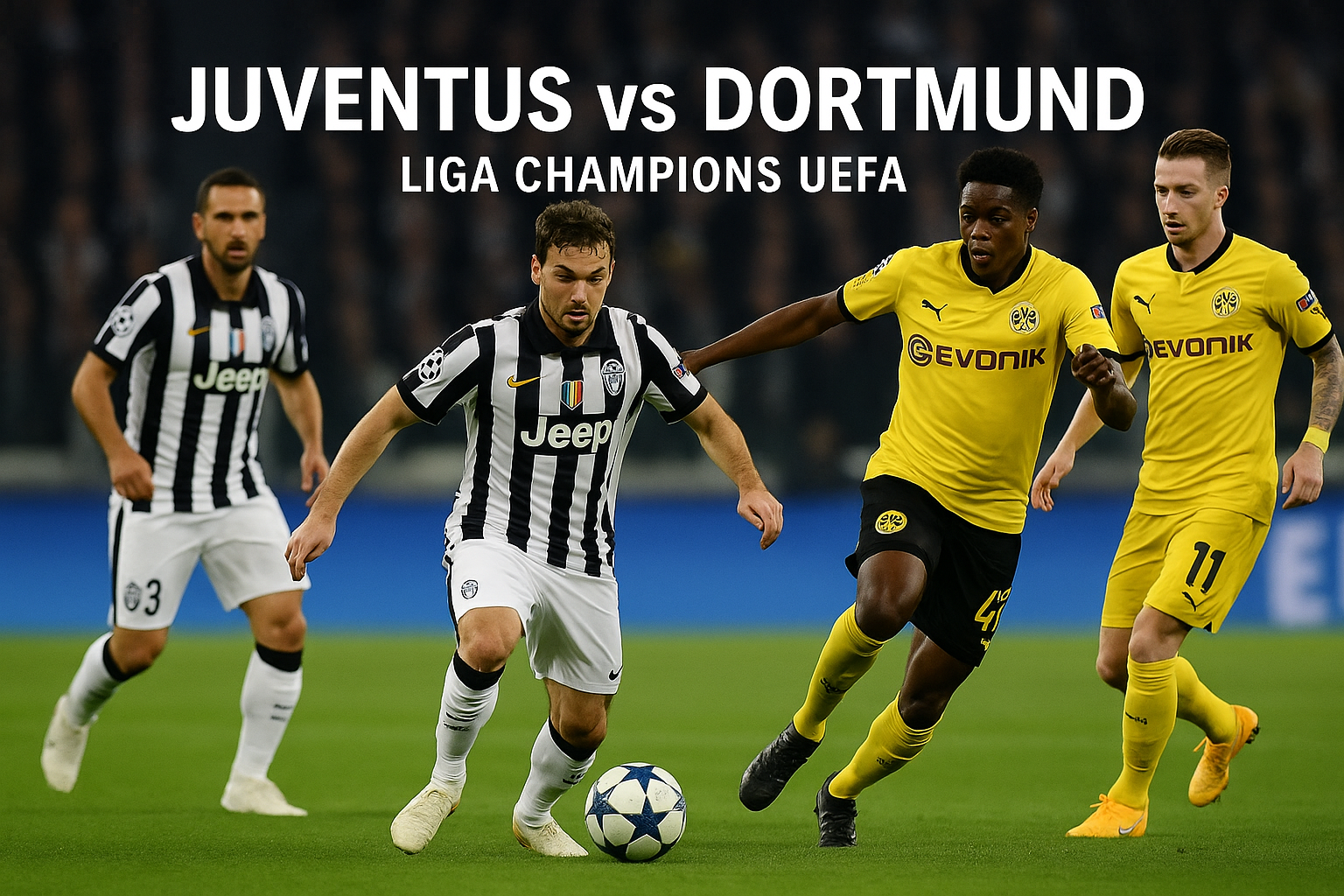 Streaming Juventus vs Dortmund Liga Champions UEFA 02.00 WIB di Score808 - Saksikan Daya Tarik Duel Eropa Ini Secara Langsung