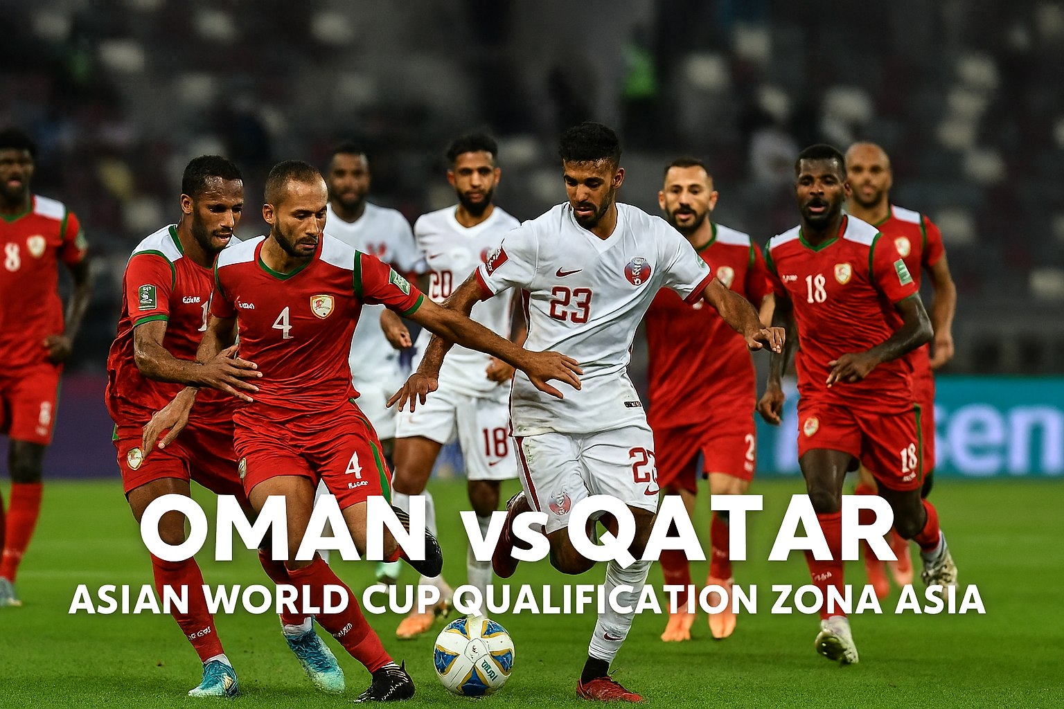 Score808 : Oman vs Qatar Kualifikasi Piala Dunia Zona Asia Malam Ini Pukul 22.00 WIB
