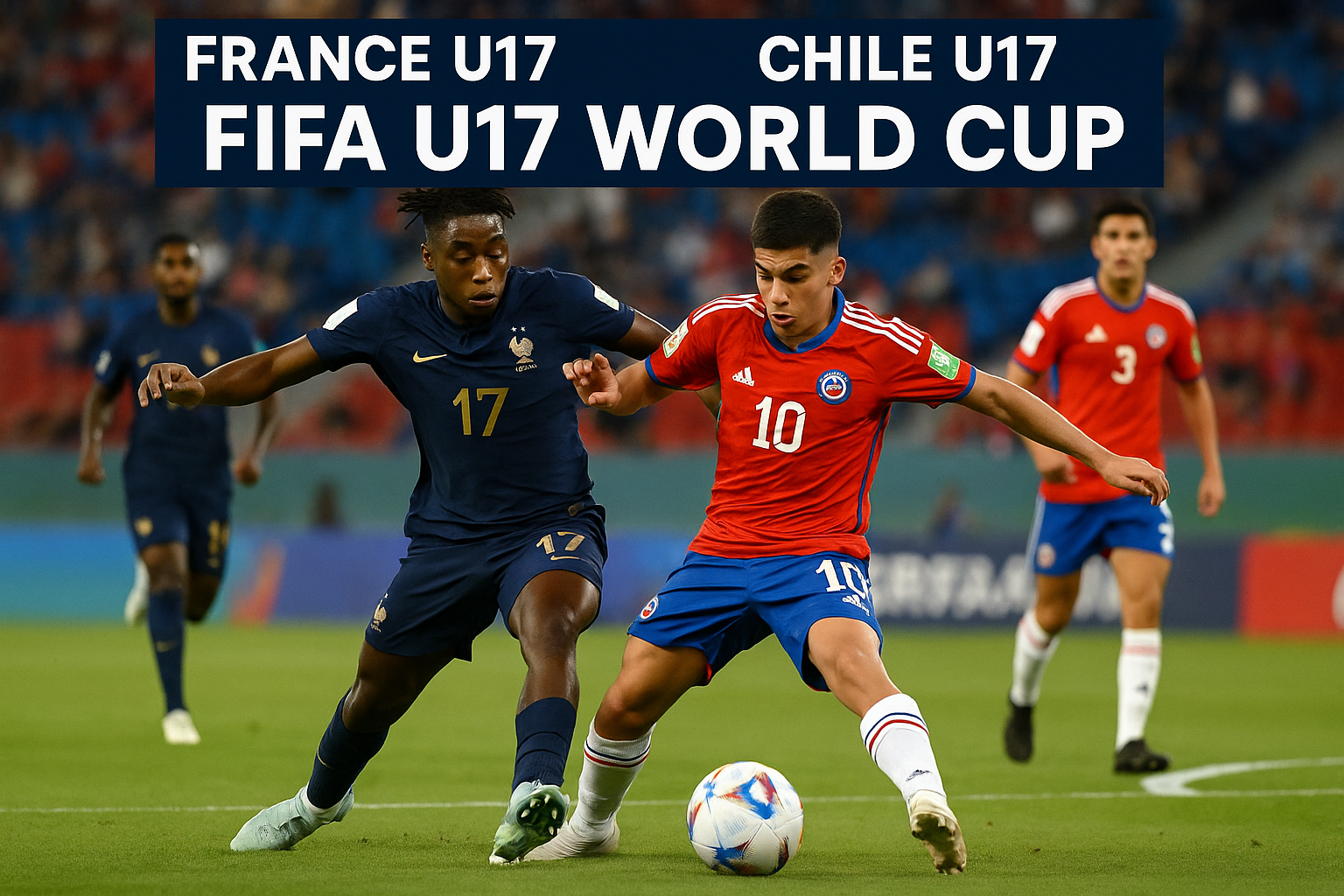 Link Streaming France U17 vs Chile U17 Malam Ini 22.45 WIB di Score808 - Derbi Seru Unggul Piala Dunia Usia Muda