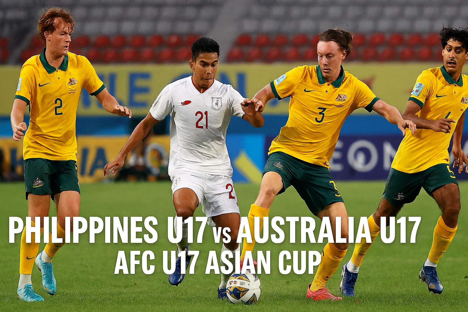 Saksikan Siaran Langsung Philippines U17 vs Australia U17 Sore Ini 18.00 WIB di Score808tv - Duel Krusial Antar Tim Muda Asia Tenggara dan Australia