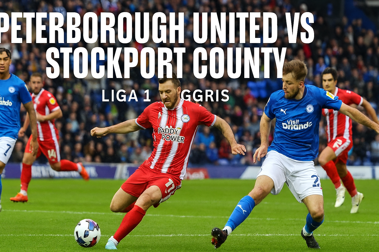 Simak Peterborough United vs Stockport County 03.00 WIB Melalui Score808tv - Pertarungan Seru di Liga Inggris