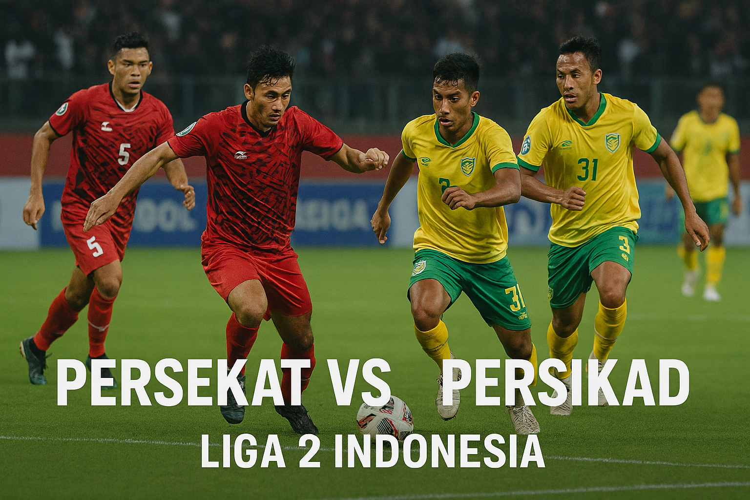 Score808tv : Pertarungan Seru Persekat Tegal vs Persikad Liga 2 Indonesia Digelar Sore Ini Jam 15.30 WIB - Saksikan Ambisi Kedua Tim Mencapai Puncak Klasemen
