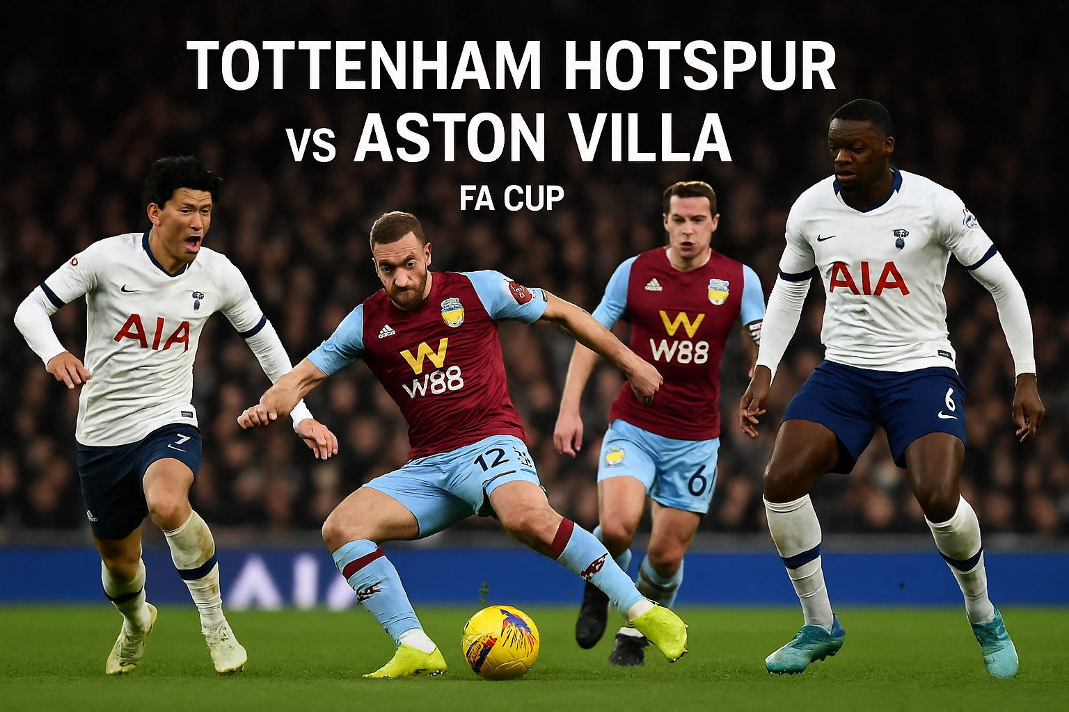 Score808tv : FA Cup Dini Hari Tottenham Hotspur vs Aston Villa 00.45 WIB - Duel Seru di Panggung Eropa