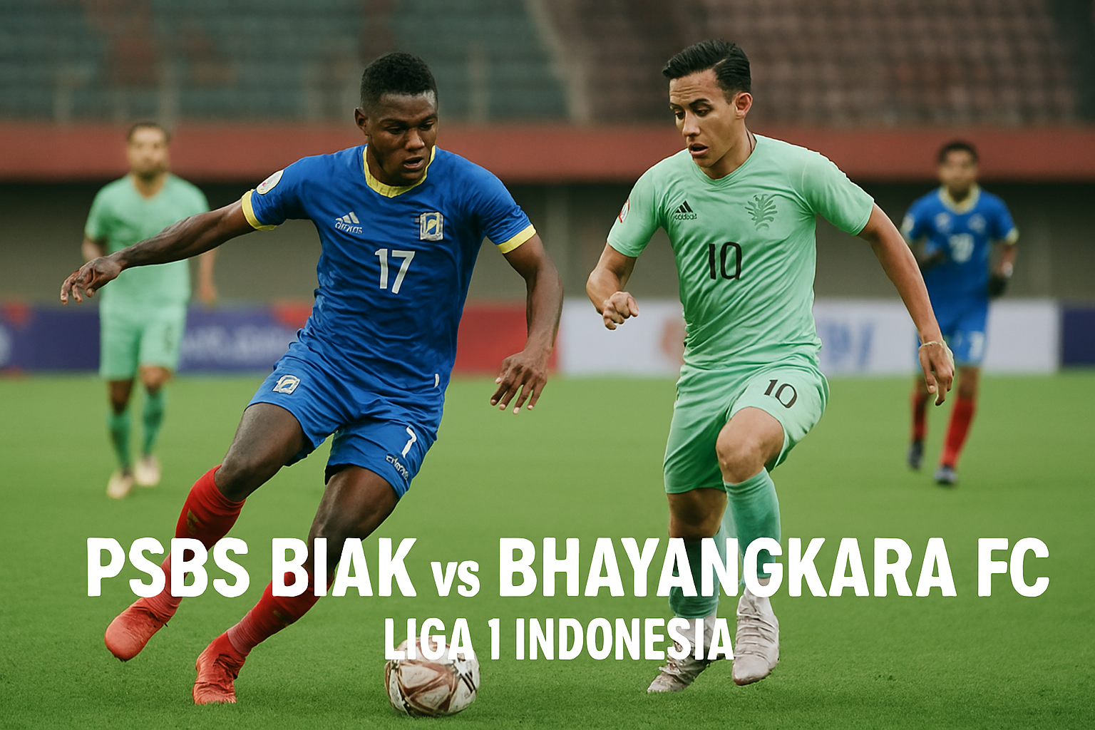 Score808TV Sajikan Pertandingan PSBS Biak vs Bhayangkara FC Pukul 15.30 WIB - Tonton Sekarang!