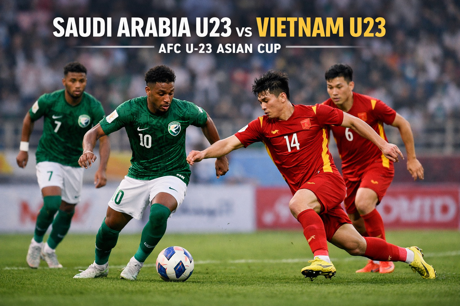 Score808TV Tayangin Duel Saudi Arabia U23 vs Vietnam U23 Malam Ini - Prediksi Seru dan Analisis Tim Nasional Muda