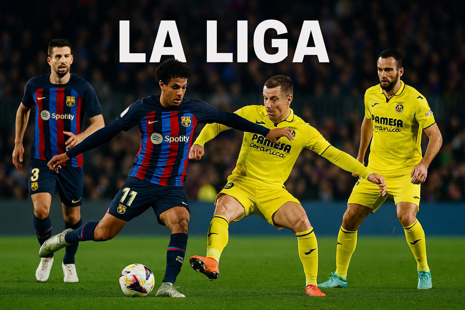 Barcelona vs Villarreal 22.15 WIB Malam Ini Live di Score808TV - Duel Seru Menentukan Nasib Klasemen Liga Spanyol