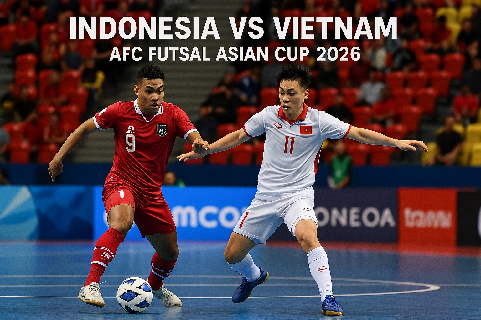Link Nonton Indonesia vs Vietnam Pukul 19.00 WIB di Score808TV - Menantikan Pertempuran Seru di Dunia Futsal Asia