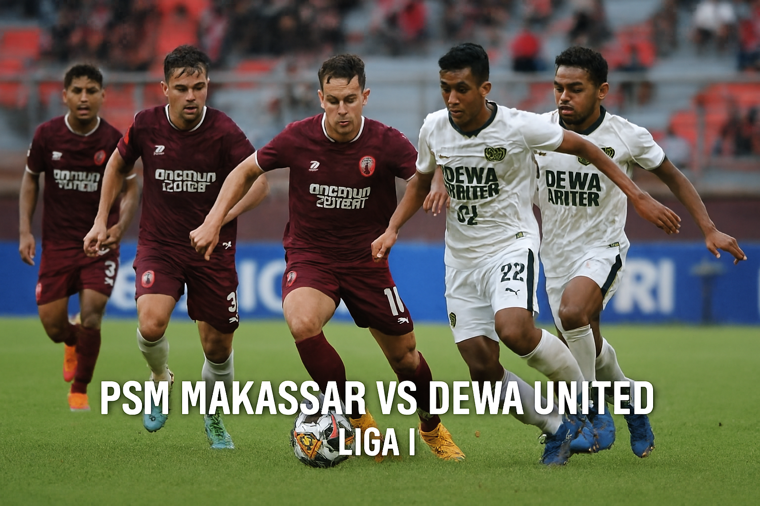 Pertarungan Seru PSM Makassar vs Dewa United Liga 1 Sore Ini 15.30 WIB - Streaming Cepat dan Stabil di Score808TV