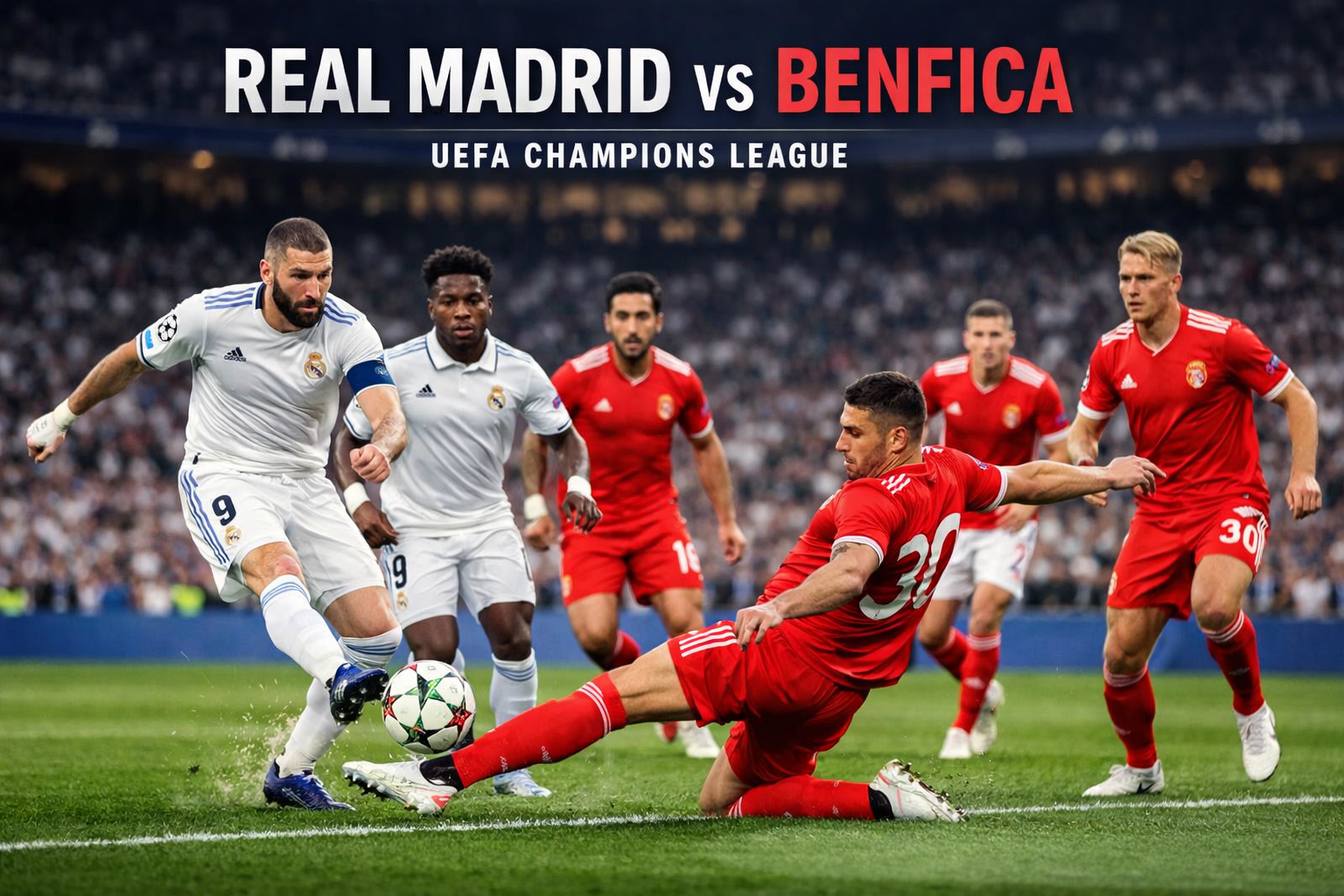 Score808TV: Hasil Real Madrid vs Benfica Liga Champions UEFA Skor 2-1 - Update Terbaru!