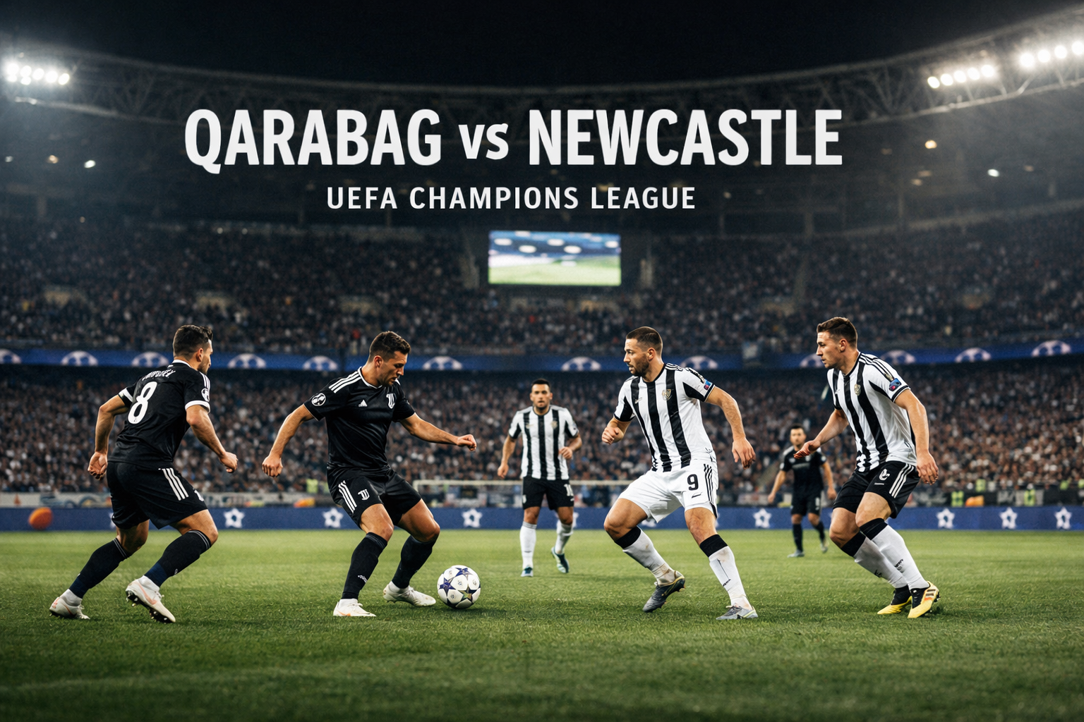 Score808TV Live : Qarabag vs Newcastle Liga Champions UEFA Dini Hari Ini Pukul 00.45 WIB Update Skor Real Time