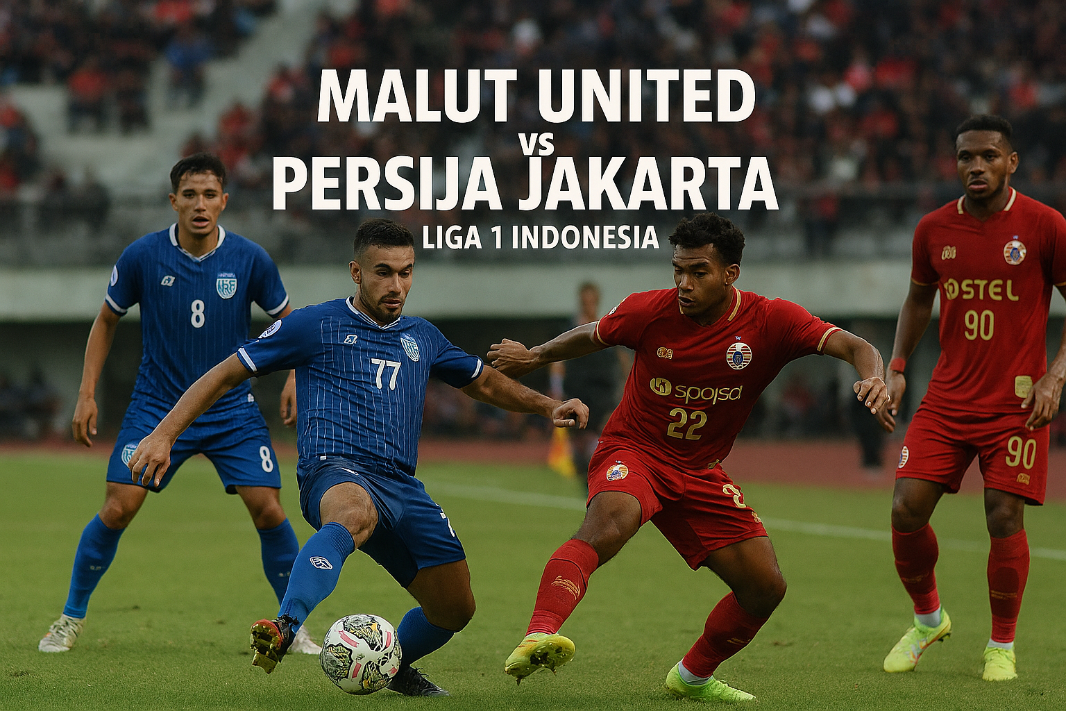 Score808TV Sajikan Malut United vs Persija Jakarta Liga 1 Indonesia Malam Ini 19.00 WIB dengan Analisis Menarik - Pertemuan Seru di Liga 1 Indonesia