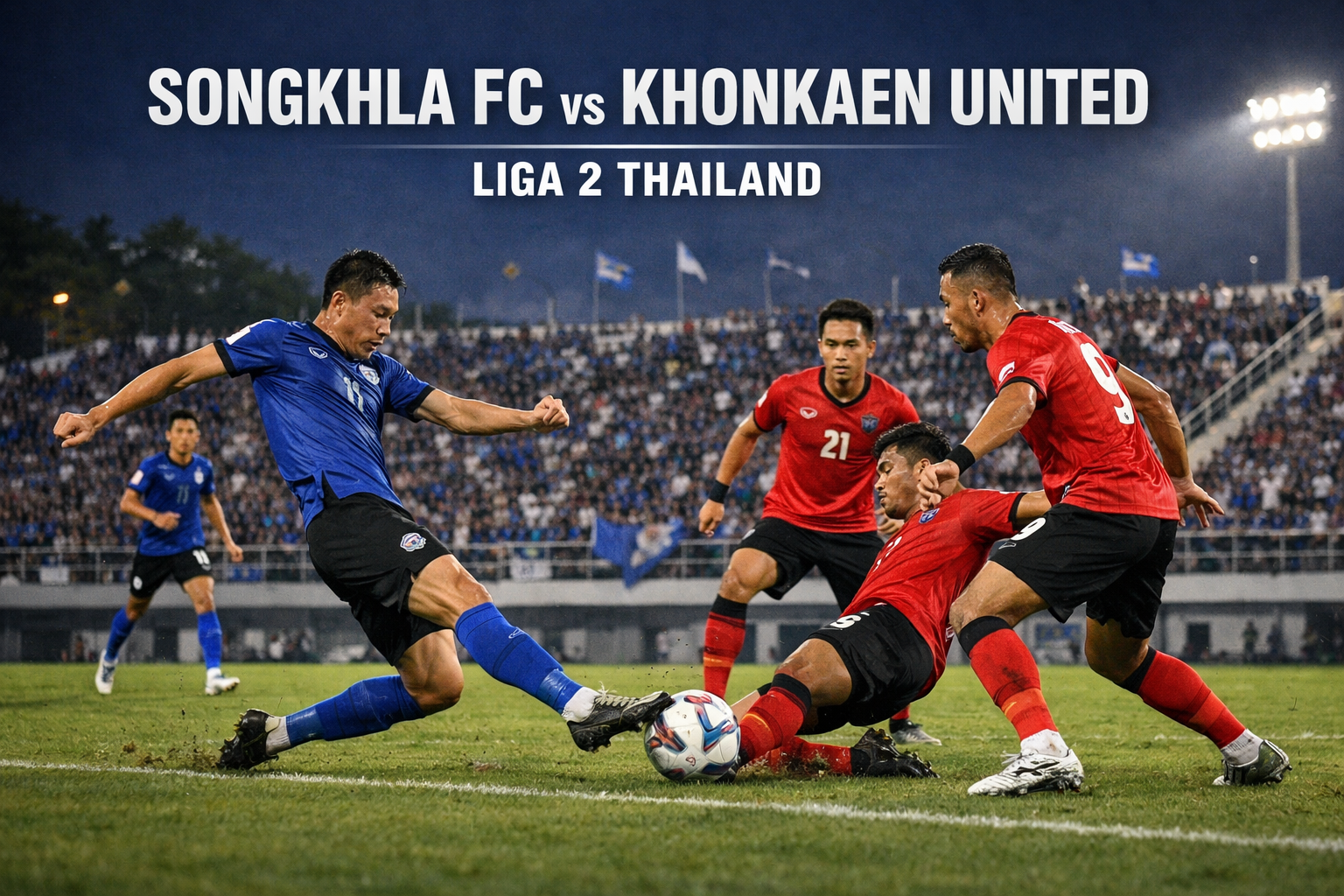 Score808TV Streaming Songkhla FC vs Khonkaen United Liga 2 Thailand Sore Ini Tepat 18.30 WIB - Prediksi dan Analisis Mendalam Pertandingan Hari Ini