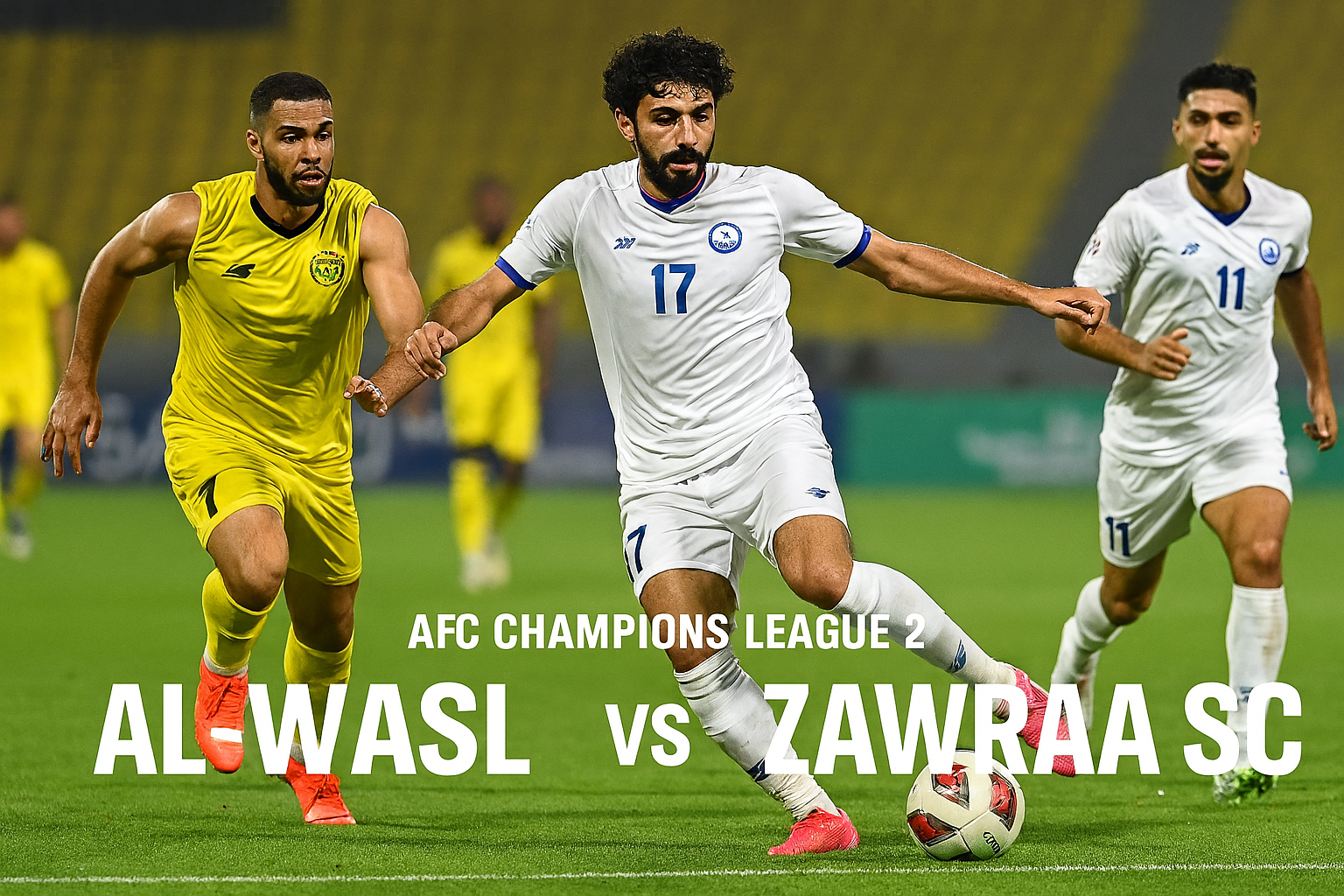 Score808TV tayangkan Al-Wasl vs Al Zawraa SC Liga Champions 2 AFC malam ini pukul 23.00 WIB dalam duel krusial penuh gengsi