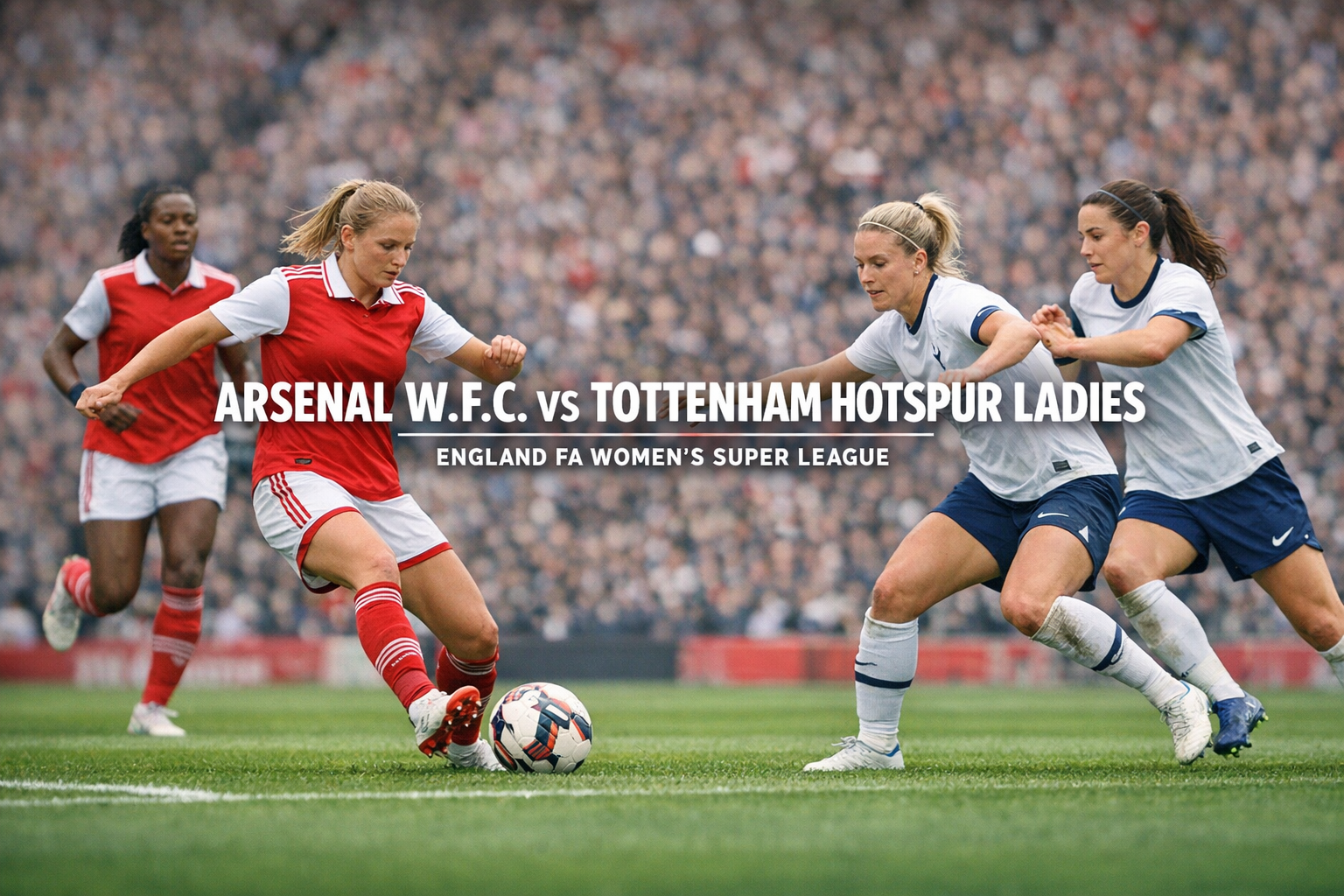 Arsenal W.F.C vs Tottenham Hotspur Ladies FA Women's Super League 00.30 WIB Tayang di Score808TV