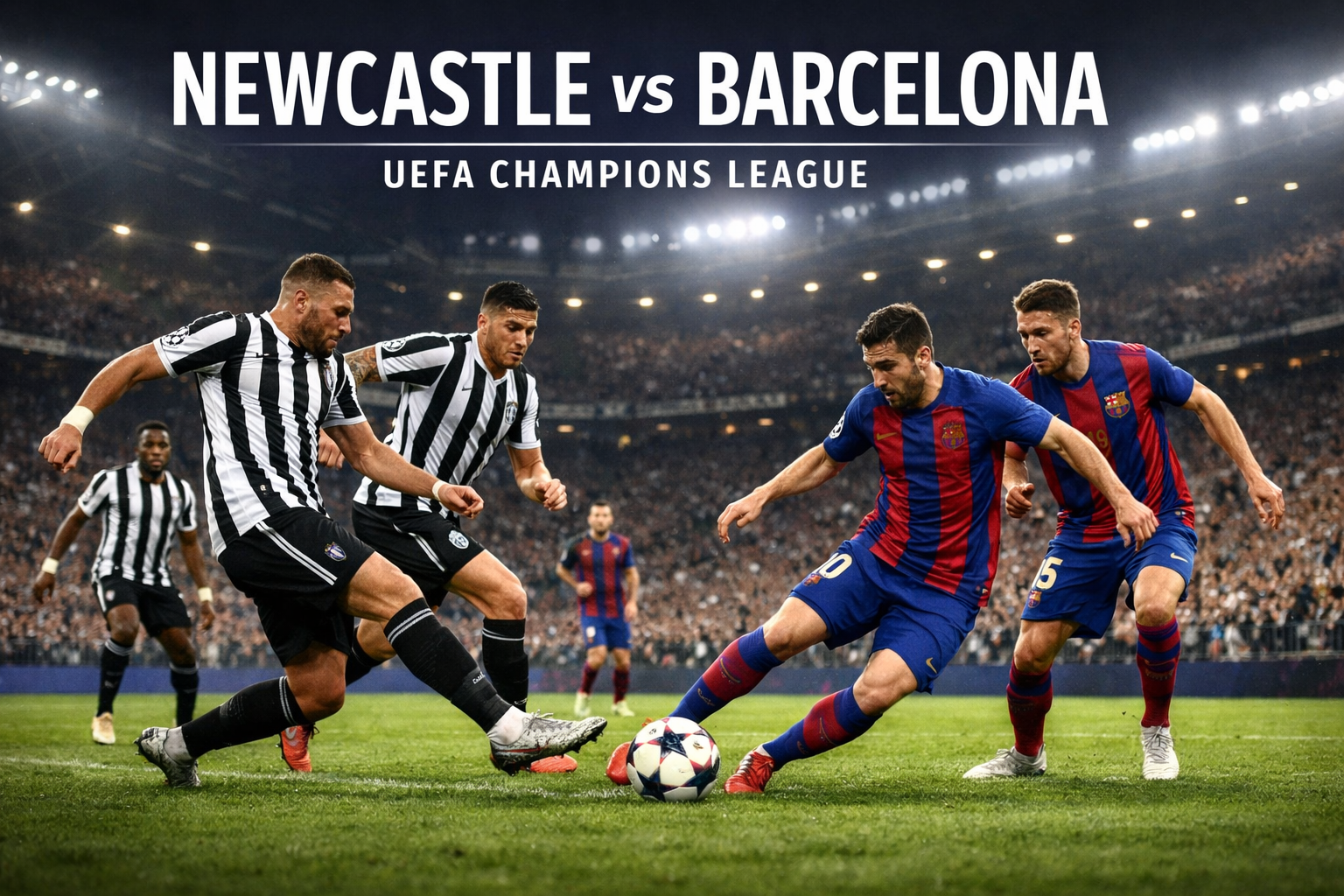 Newcastle menghadapi Barcelona di Liga Champions UEFA dini hari ini jam 03.00 WIB menurut ulasan Score808tv