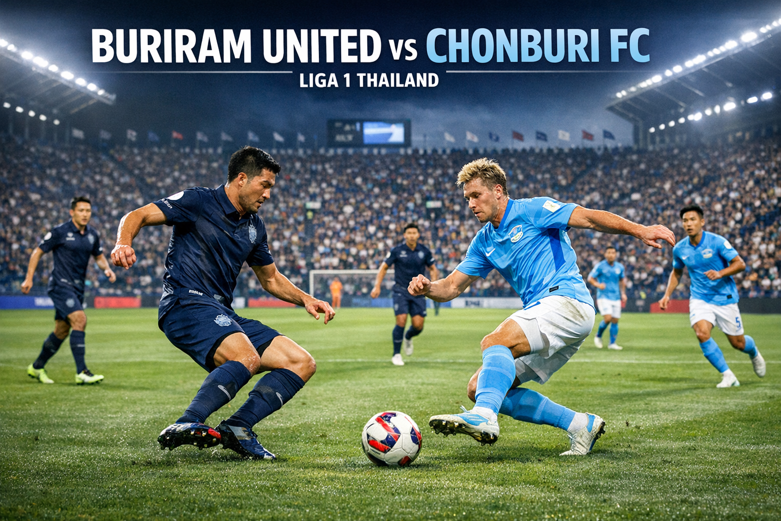 Nonton Buriram United vs Chonburi FC Liga 1 Thailand Pukul 18.00 WIB Hari Ini di Score808TV - Pertandingan Seru yang Wajib Disaksikan