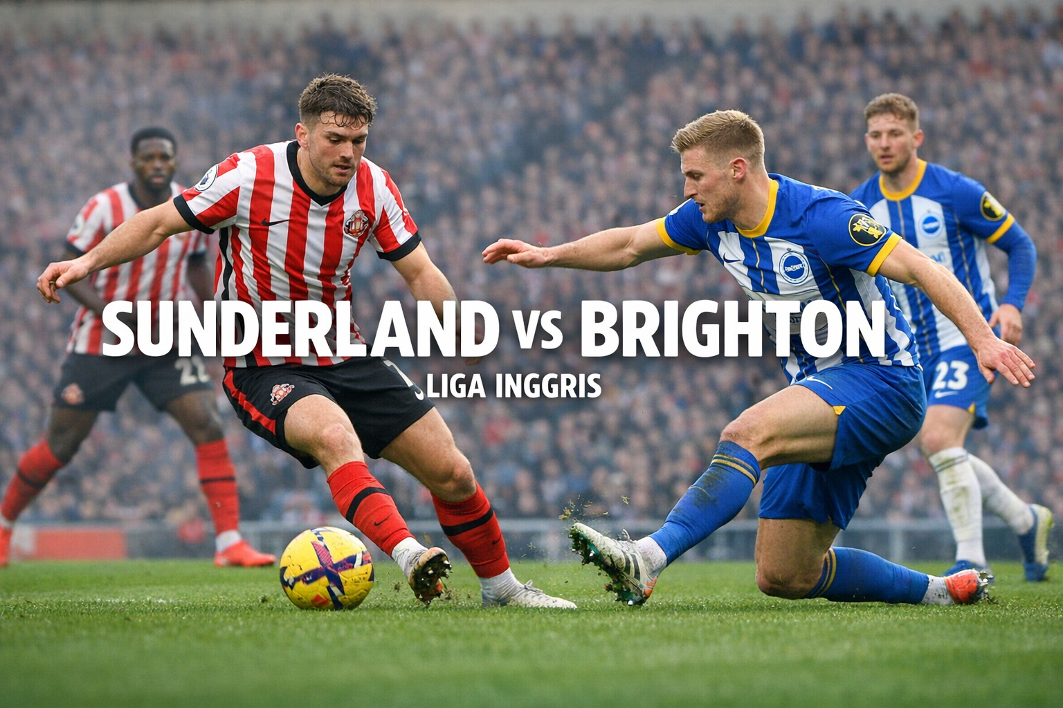 Nonton Sunderland vs Brighton Liga Inggris 22.00 WIB Malam Ini Streaming Gratis di Score808TV - Menyaksikan Pertarungan Seru Liga Inggris Secara Langsung