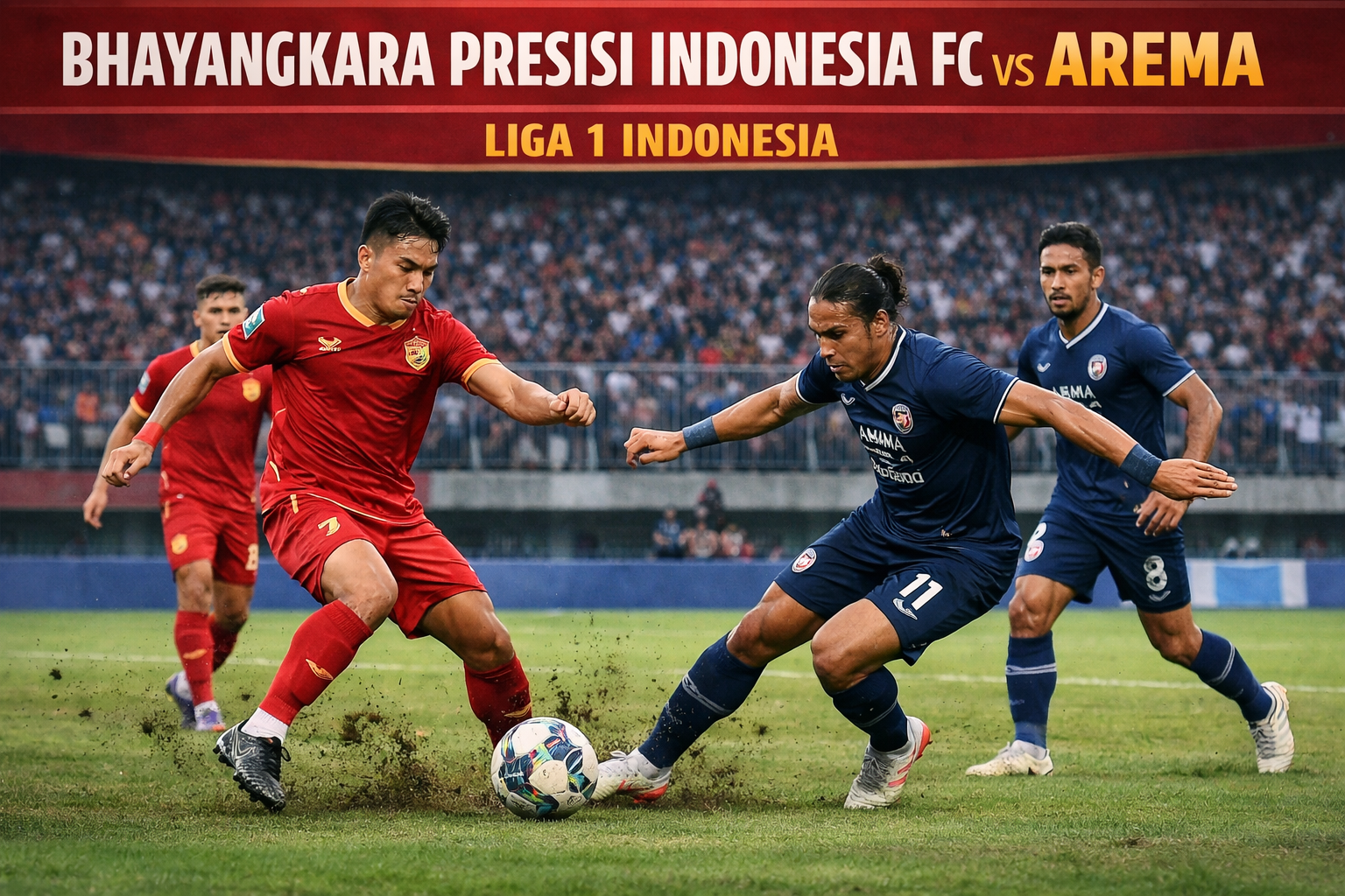 Pertarungan Seru Bhayangkara Presisi Indonesia FC vs Arema Liga 1 Indonesia Malam Ini Jam 20.30 WIB Jadi Perhatian Score808TV