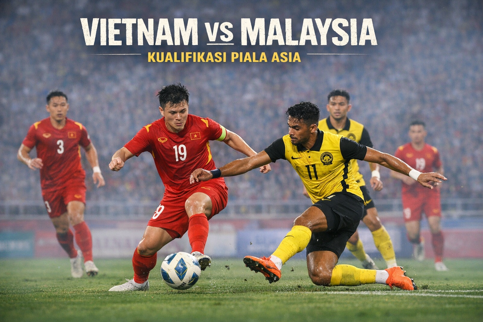 Vietnam vs Malaysia Kualifikasi Piala Asia Malam Ini Pukul 19.00 WIB Jadi Laga Krusial Menurut Score808TV