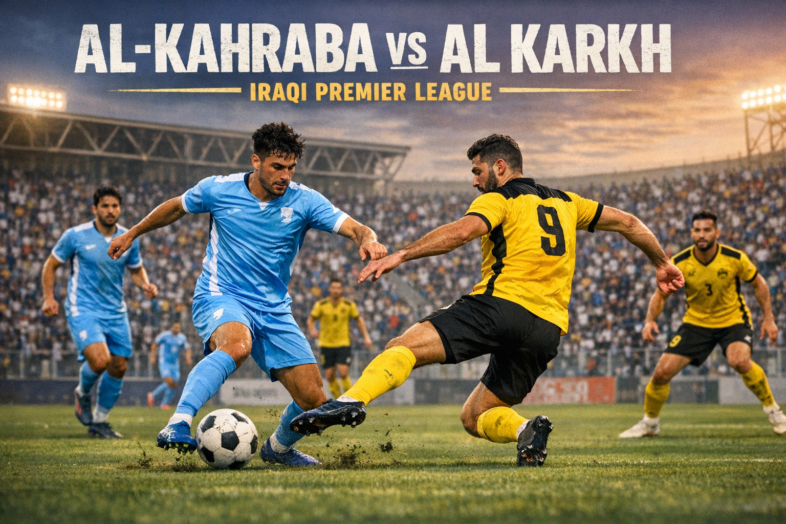Analisa Score808TV : Al-Kahraba vs Al Karkh Pukul 21.00 WIB Jadi Laga Penuh Tekanan