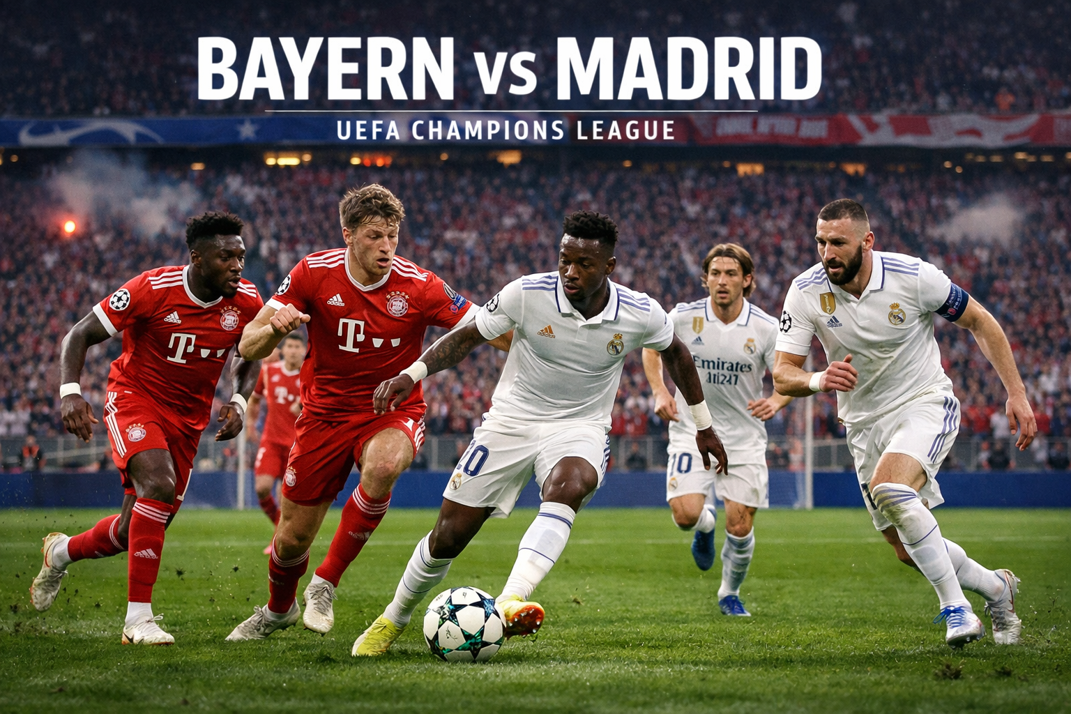Bayern vs Real Madrid Liga Champions UEFA Dini Hari Ini Pukul 02.00 WIB Streaming Resmi Score808tv