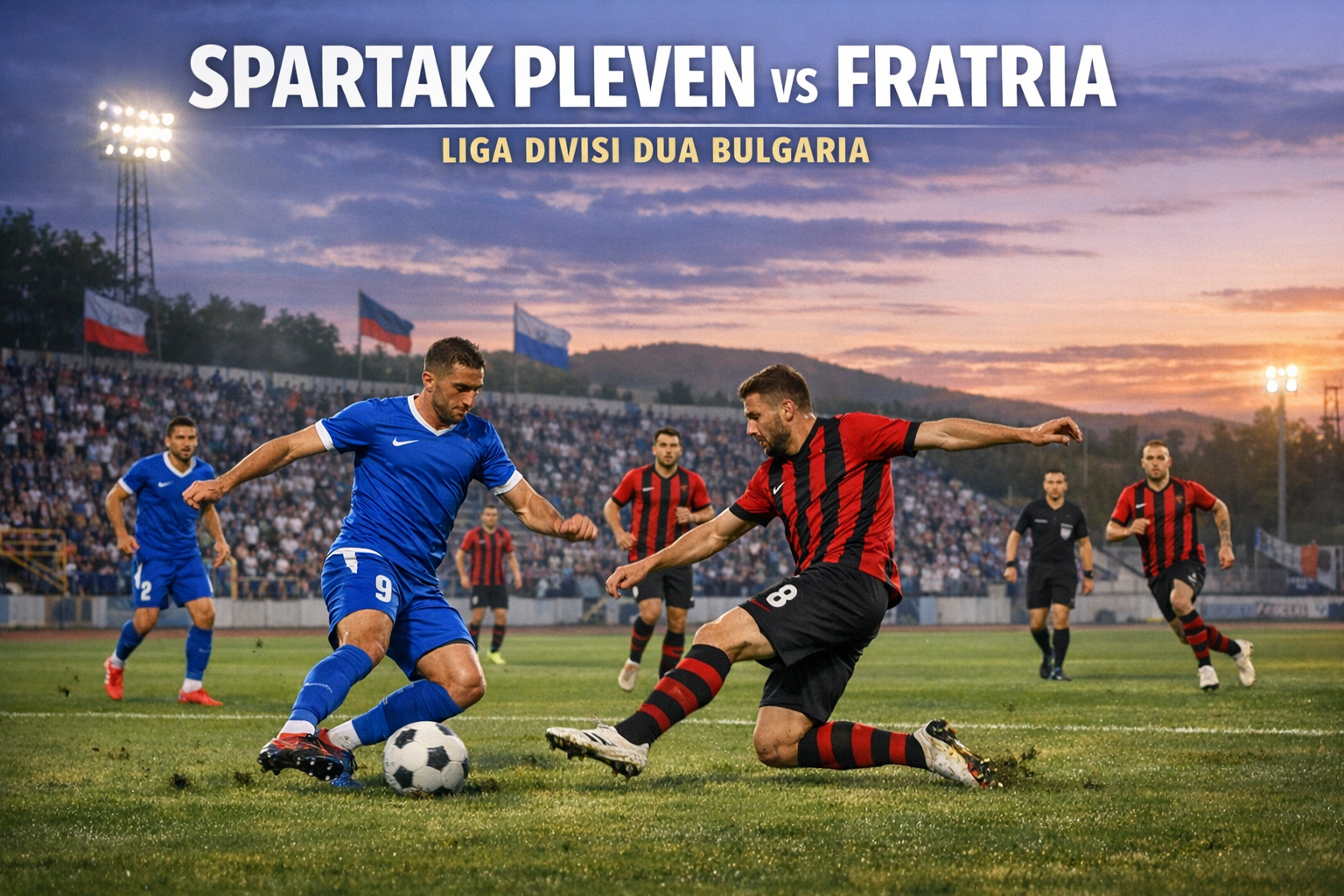 Nonton Spartak Pleven vs Fratria Liga Bulgaria Divisi Dua Jam 21.00 WIB Malam Ini di Score808TV - Pertandingan Seru yang Tak Boleh Dilewatkan