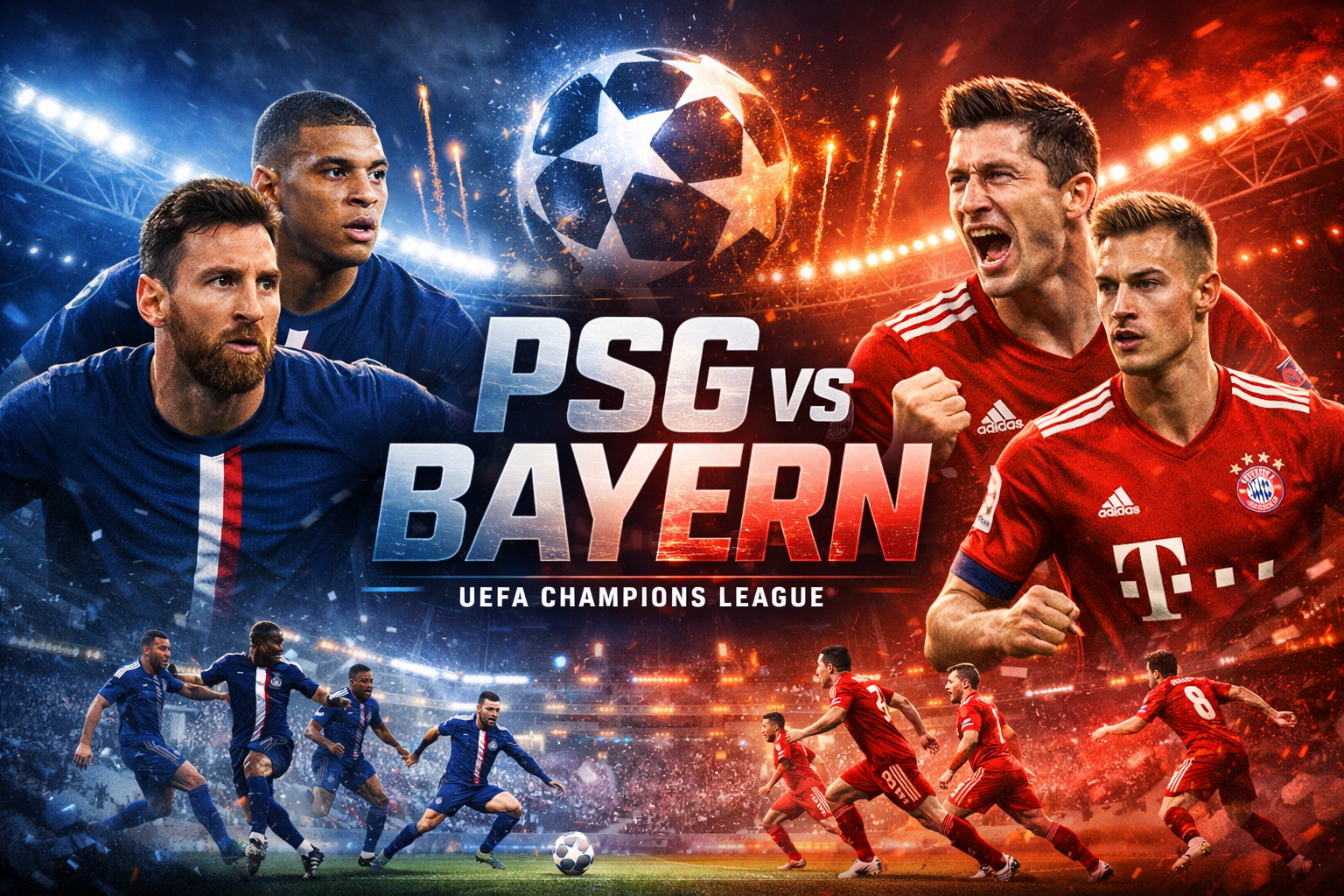 Score808TV Suguhkan Pertandingan Dini Hari Ini PSG vs Bayern Liga Champions UEFA Pukul 02.00 WIB Penuh Aksi Kelas Dunia