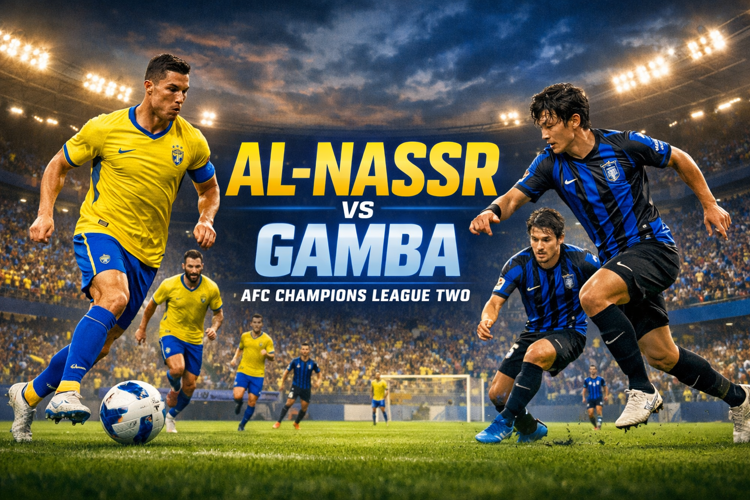 AFC Champions League Two Dini Hari Ini Sajikan Al-Nassr kontra Gamba Osaka yang Diprediksi Score808TV Akan Menghadirkan Drama dan Intensitas Tinggi Hingga Menit Terakhir