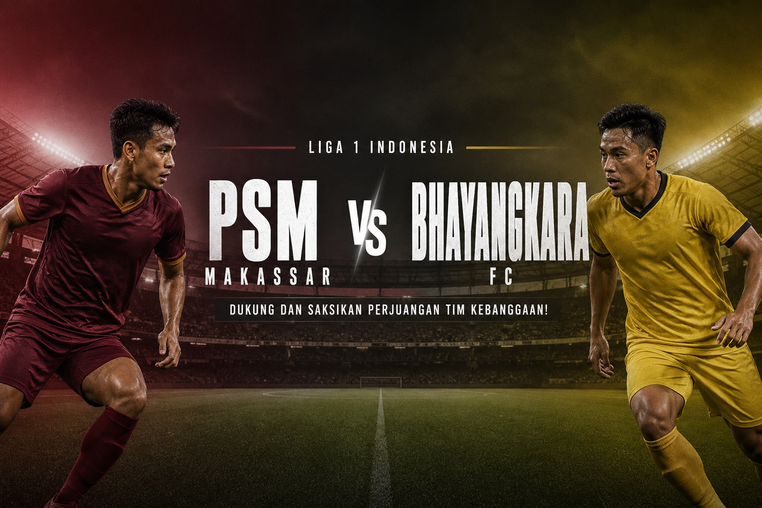 PSM Makassar vs Bhayangkara FC Liga 1 Indonesia Jam 15.30 WIB Hari Ini: Prediksi Lengkap Versi Score808TV