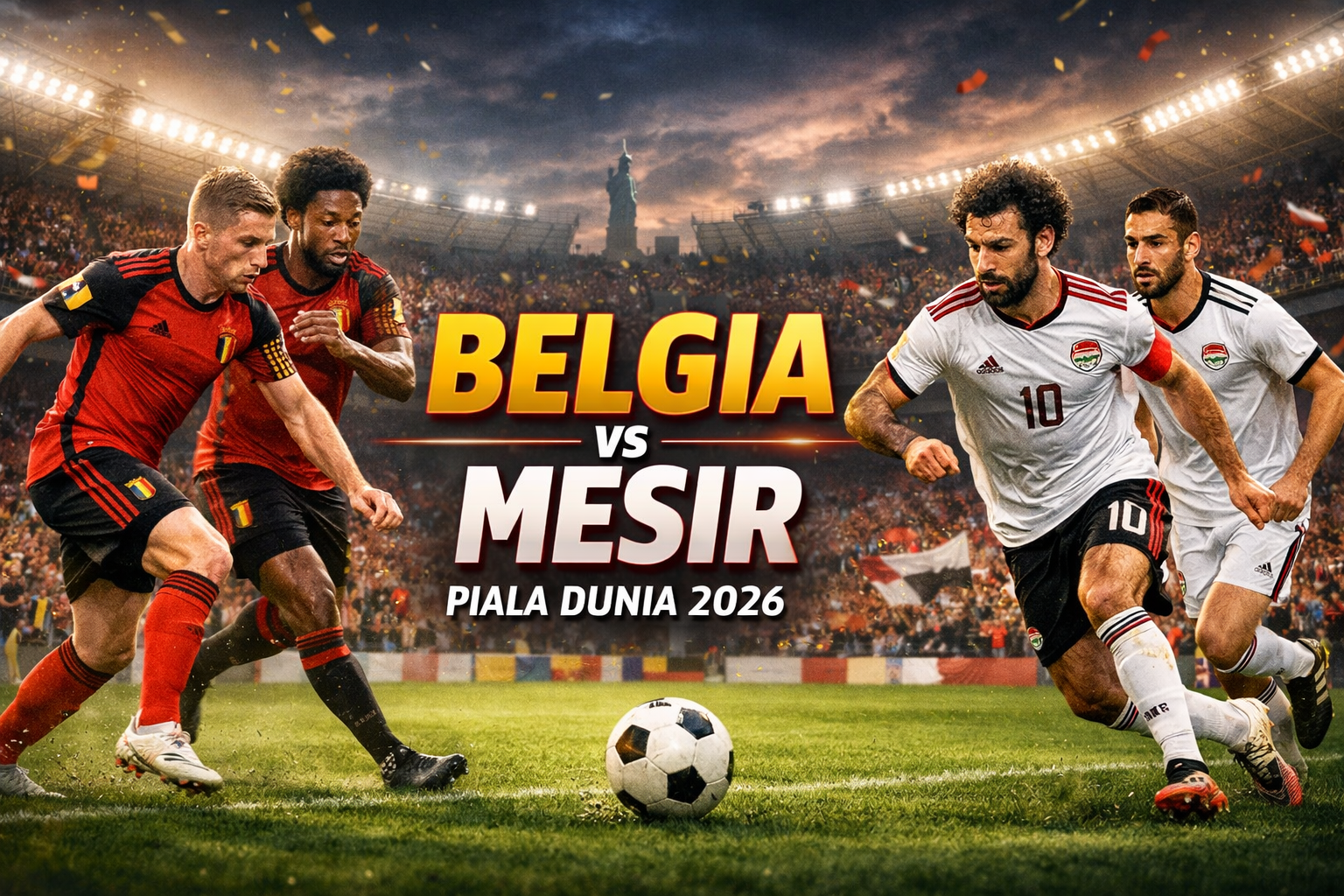 Belgia vs Mesir Dini Hari Ini Piala Dunia 2026 Pukul 02.00 WIB Menjadi Sorotan Bersama Score808TV
