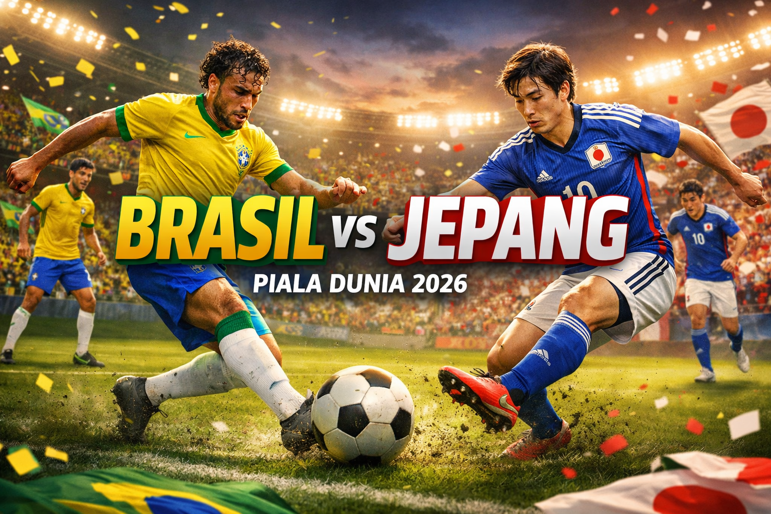 Brasil vs Jepang Piala Dunia 2026 Dini Hari Ini Pukul 00.00 WIB Live Streaming Score808TV - Pertandingan Penentu yang Wajib Dinantikan Hingga Peluit Akhir