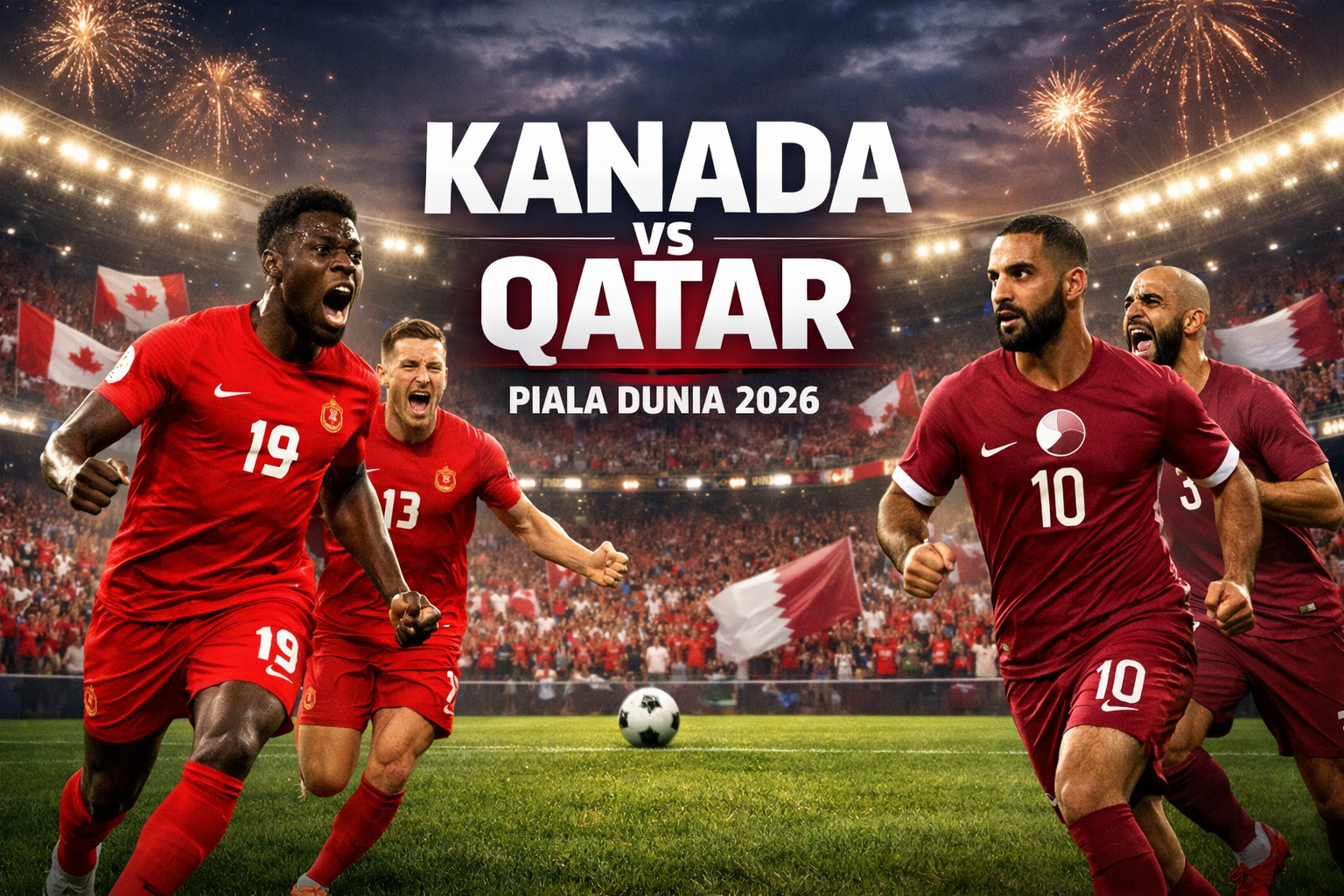 Kanada vs Qatar Piala Dunia 2026 Pagi Ini Pukul 05.00 WIB Tayang di Score808TV dengan Atmosfer Kompetisi Dunia yang Siap Menghibur Penggemar Sepak Bola Global