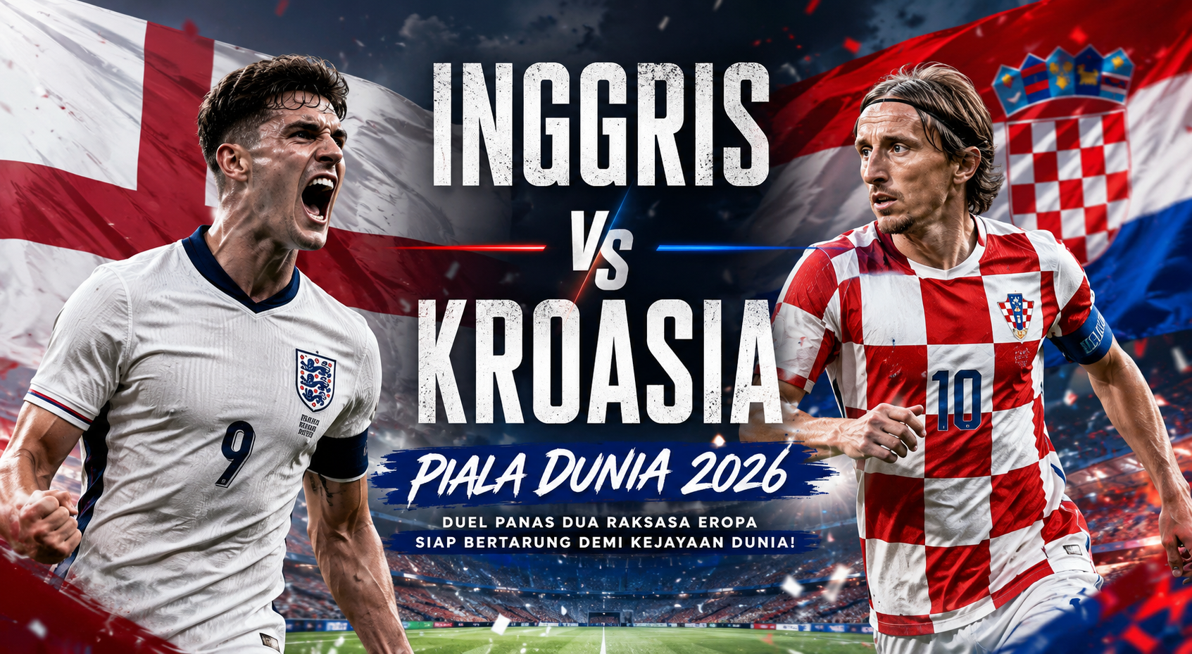 Score808TV Sajikan Rekap Inggris vs Kroasia: Skor 4-2 dan Penampilan Gemilang Sang Favorit