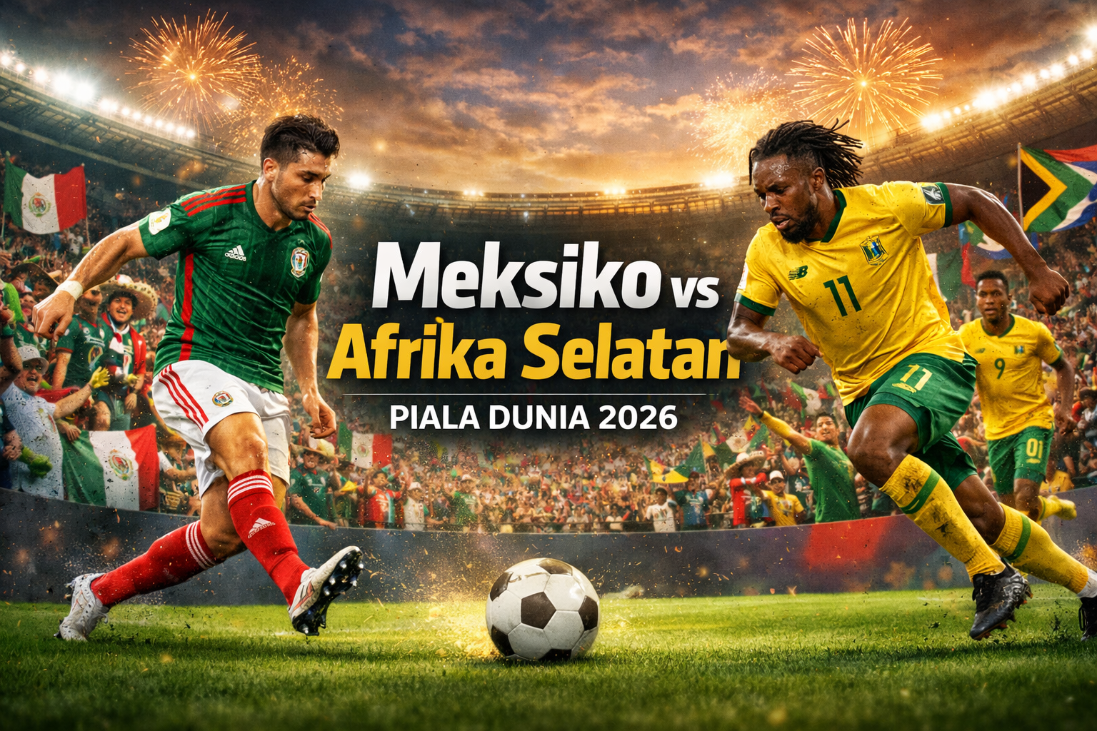 Streaming Meksiko vs Afrika Selatan Piala Dunia 2026 Dini Hari Ini Pukul 02.00 WIB Jadi Pilihan Menarik Bersama Score808TV untuk Menikmati Laga Dini Hari