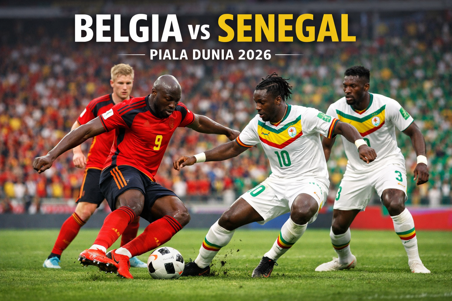 Belgia vs Senegal Piala Dunia 2026 Dini Hari Ini Pukul 03.00 WIB Streaming Lengkap Bersama Score808TV - Pertarungan Sengit Demi Tiket Babak 16 Besar