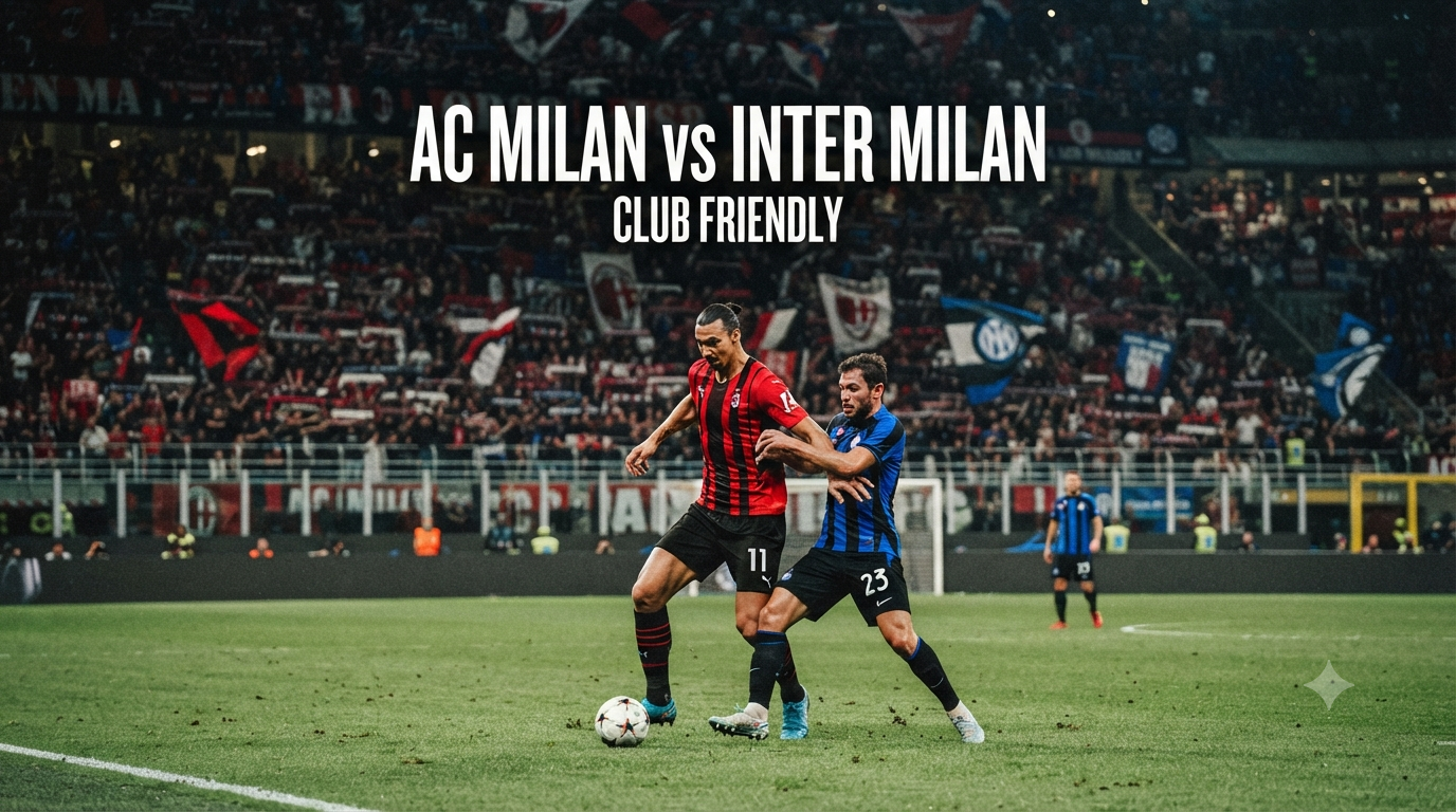 AC Milan vs Inter Milan Club Friendly Sore Ini Pukul 18.00 WIB di Score808TV—Streaming Derby Italia yang Dinanti
