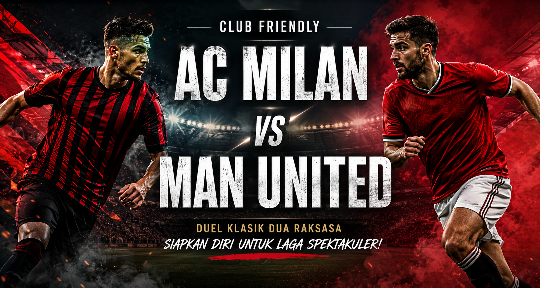 AC Milan vs Man United Club Friendly 15 Agustus 2026 Pukul 21.45 WIB - Saksikan Keseruan Laga Malam Ini di Score808
