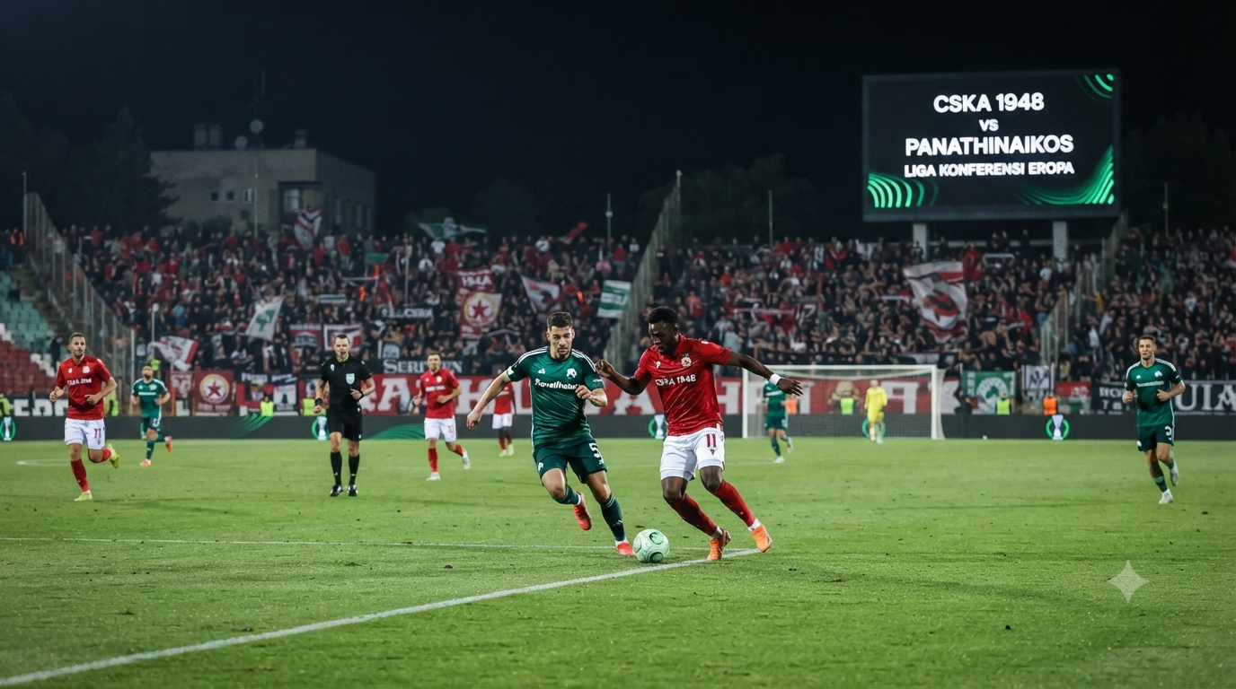 CSKA 1948 vs Panathinaikos 00.30 WIB Liga Konferensi Eropa Kini Bisa Diikuti Bersama Score808