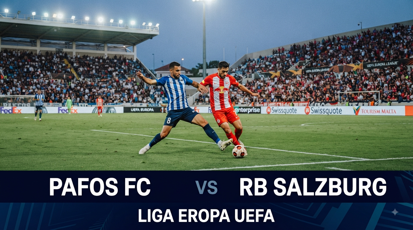 Pafos vs RB Salzburg Liga Eropa UEFA Dini Hari Ini Pukul 00.00 WIB di Score808 Menjadi Sajian Duel Seru dengan Informasi Lengkap untuk Penggemar