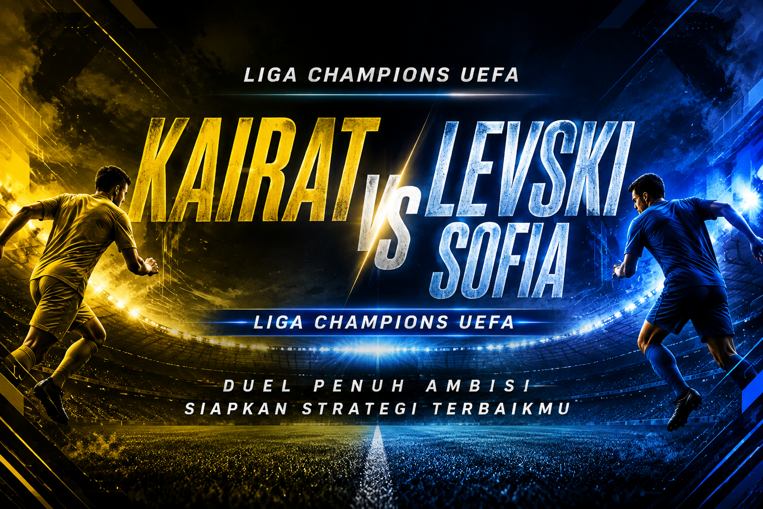 Score808 Membawa Informasi Terbaru Kairat vs Levski Sofia Liga Champions UEFA Malam Ini Pukul 22.00 WIB