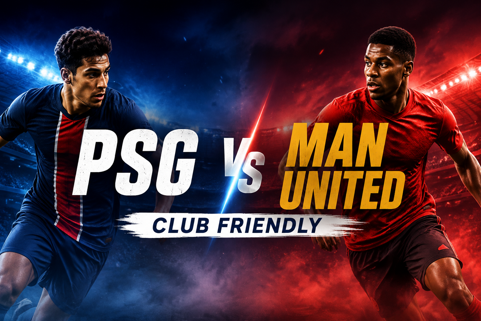 Score808 Menyajikan Streaming PSG vs Man United Club Friendly Malam Ini Pukul 22.00 WIB Dengan Atmosfer Pertandingan Dunia